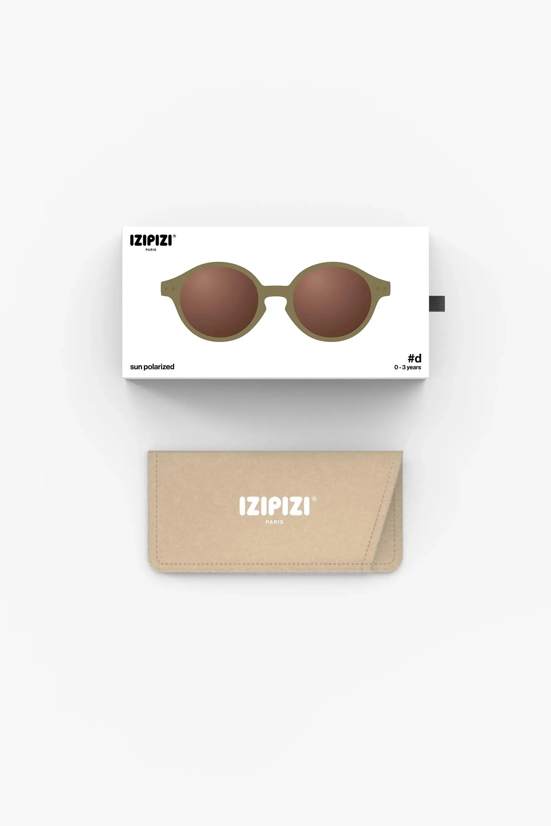 Izipizi Baby #D Sunglasses 0 - 3 Yrs Glossy Kaki