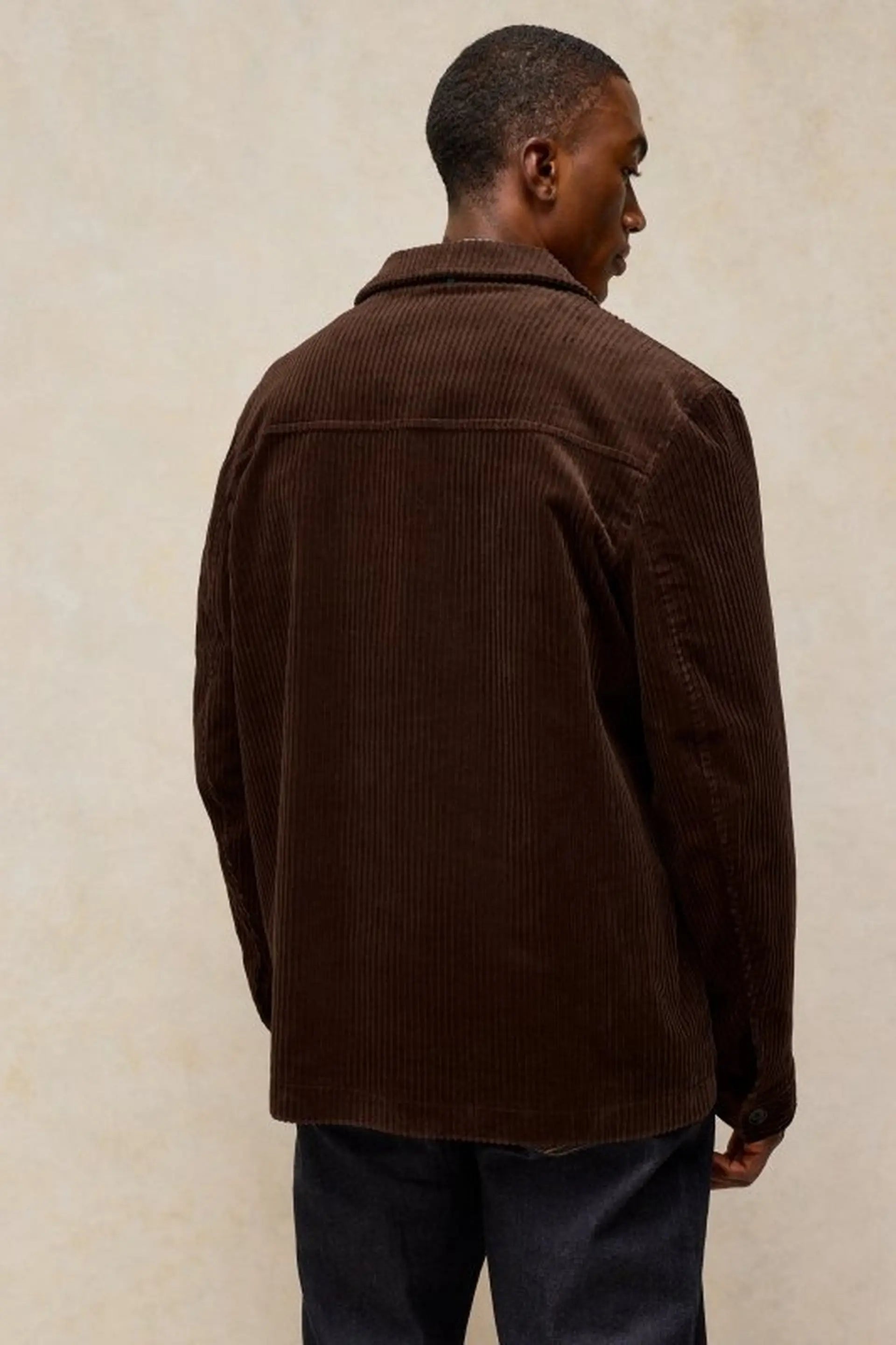 White Stuff Crosby Men’s Cord Jacket – Dark Brown
