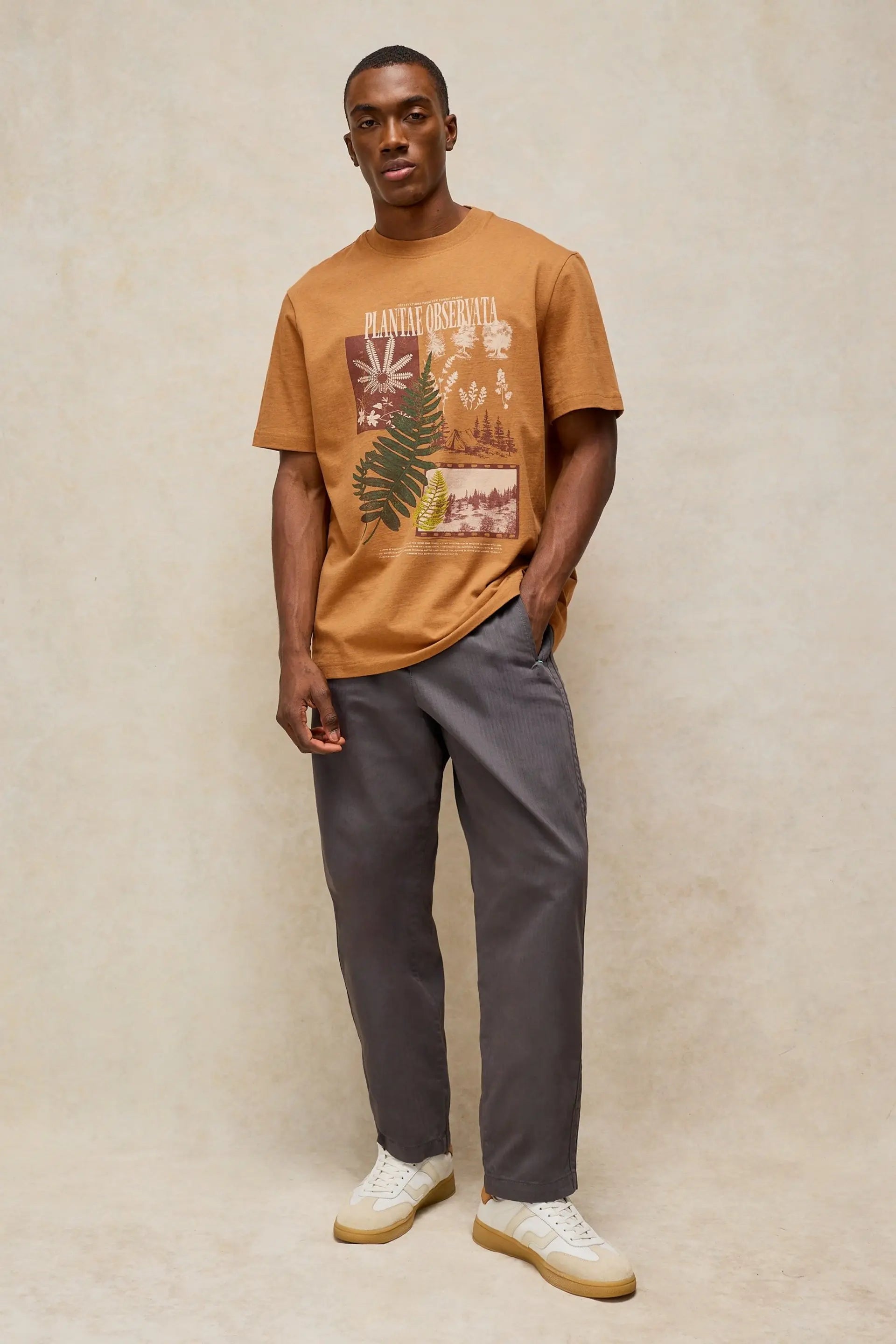 White Stuff Horsham Graphic T-Shirt - Tan Print