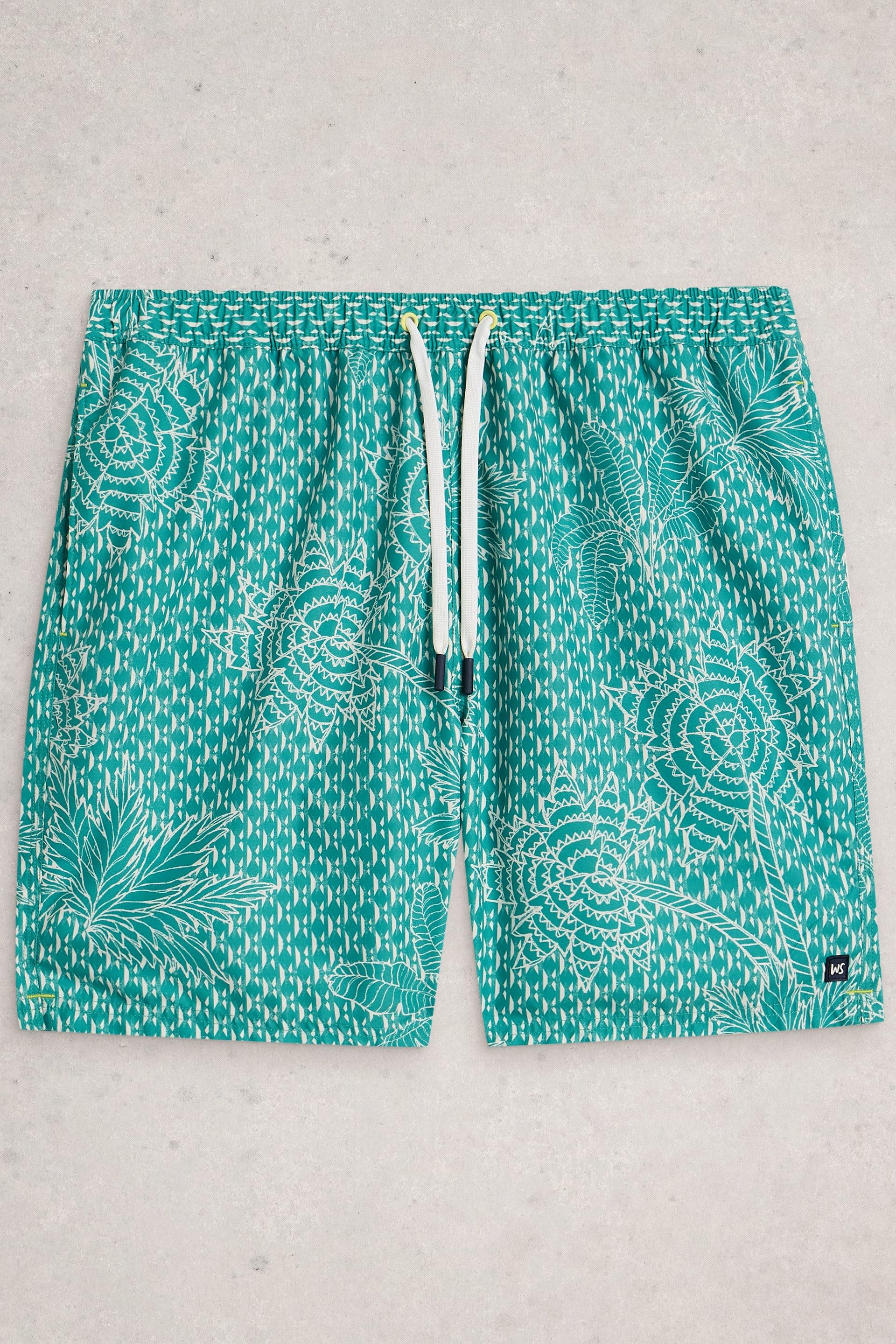 White Stuff Ventnor Palm Geo Swimshort
