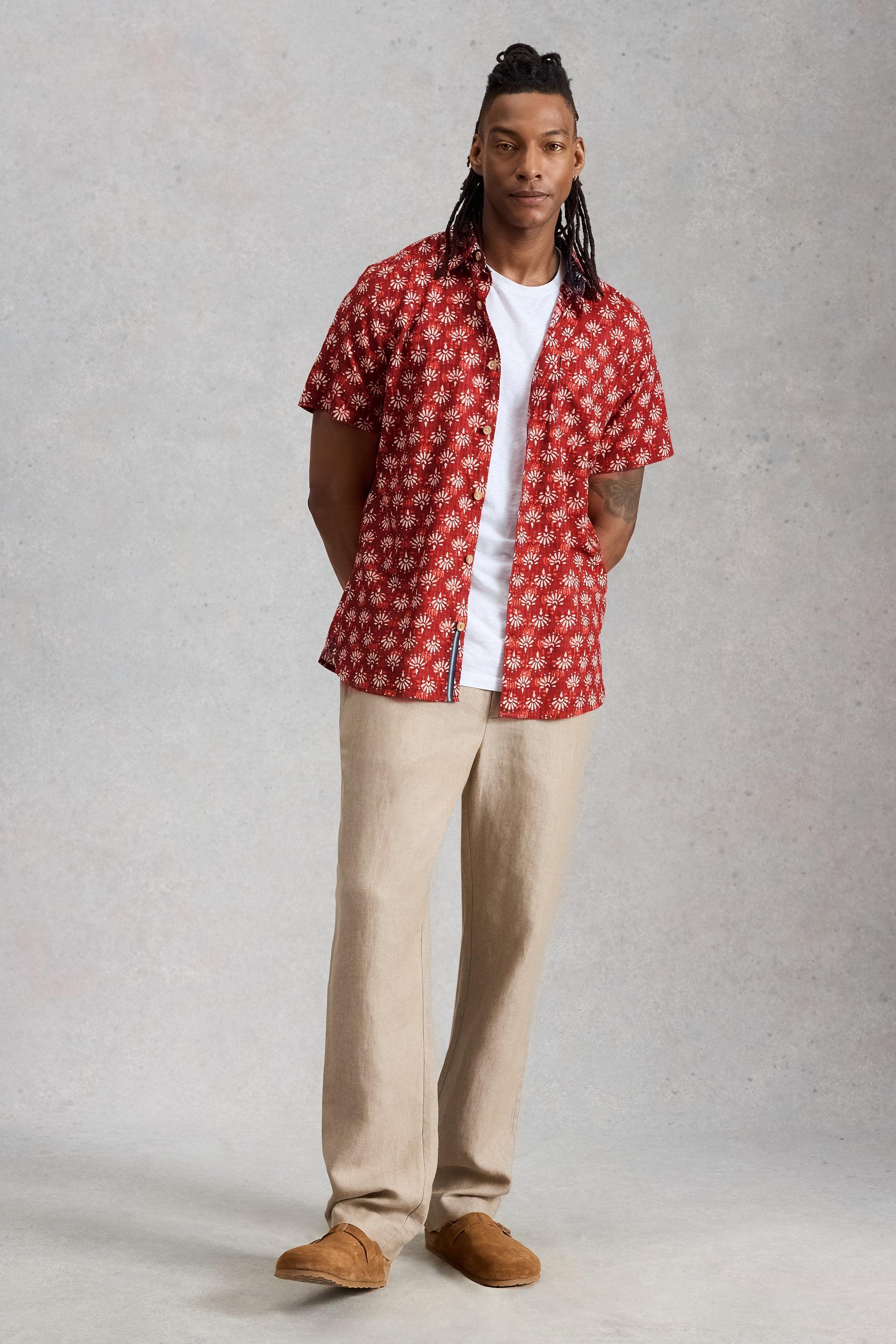White Stuff Finsbury SS Batik Print Shirt