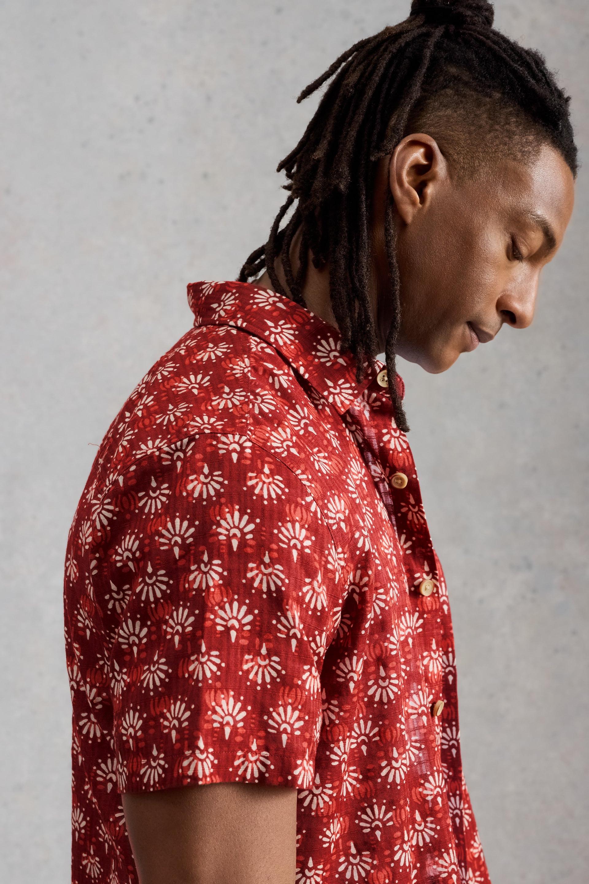White Stuff Finsbury SS Batik Print Shirt
