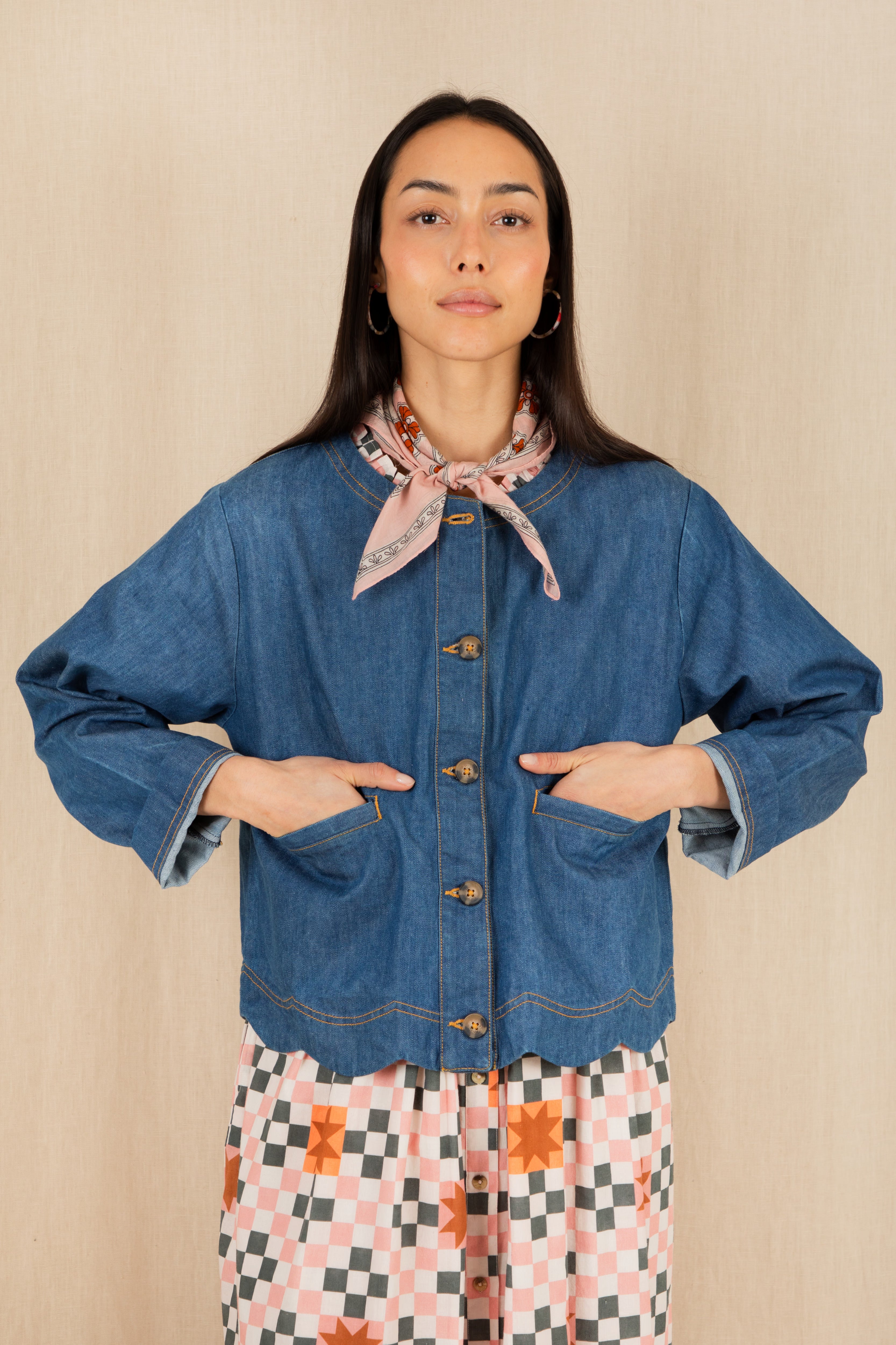 Bonté Marie Jacket Denim Mid Wash