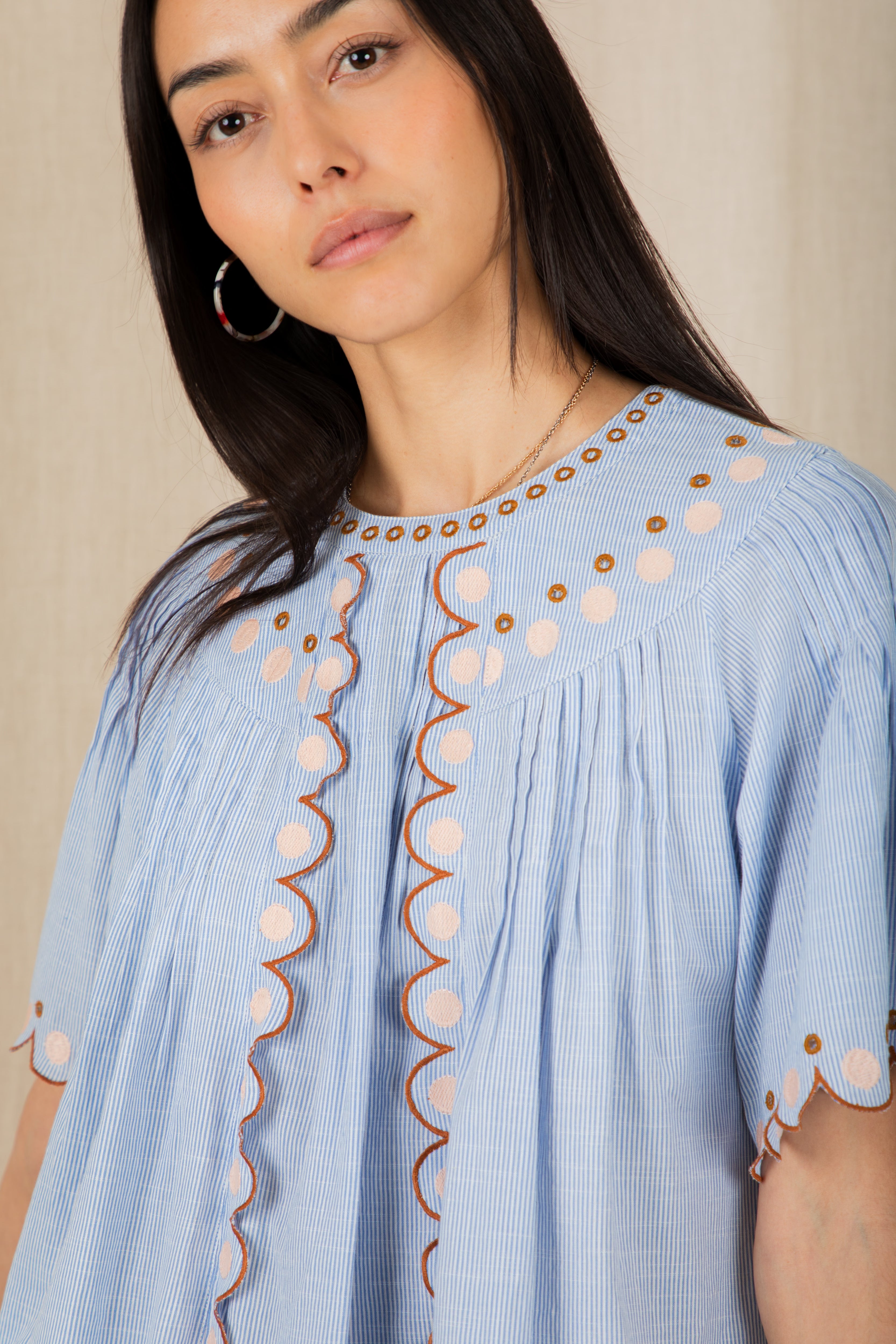 Bonté Flora Top Blue