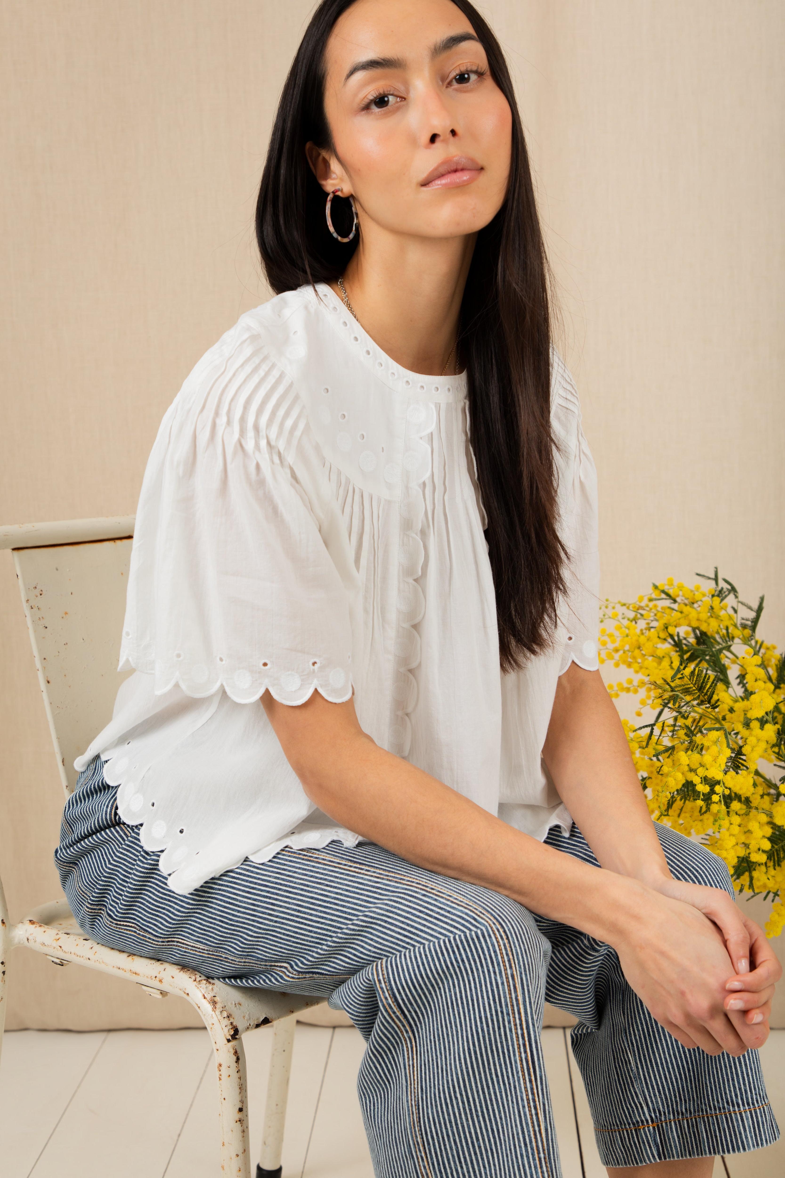 Bonté Flora Top White