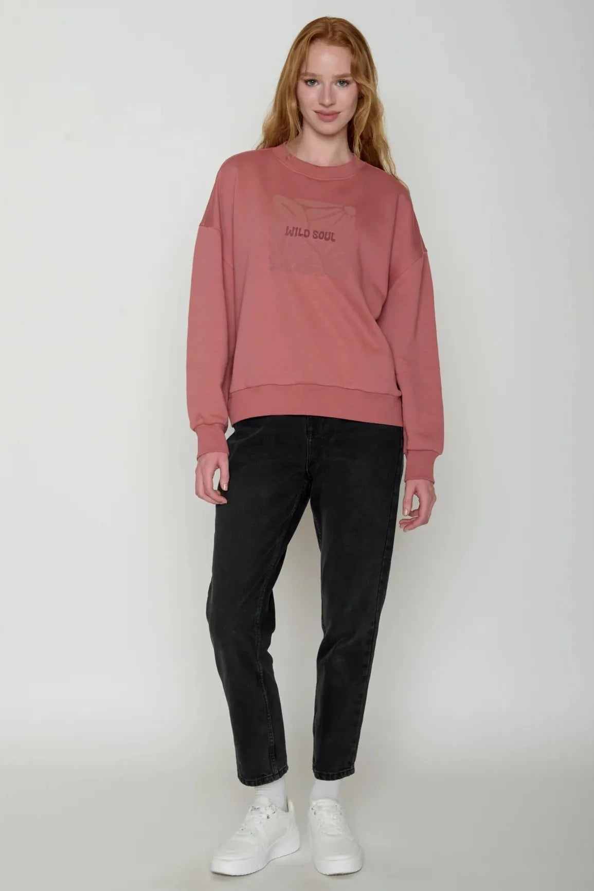 Greenbomb Wild Soul (Core/Pullover/GOTS) | Dark Rose