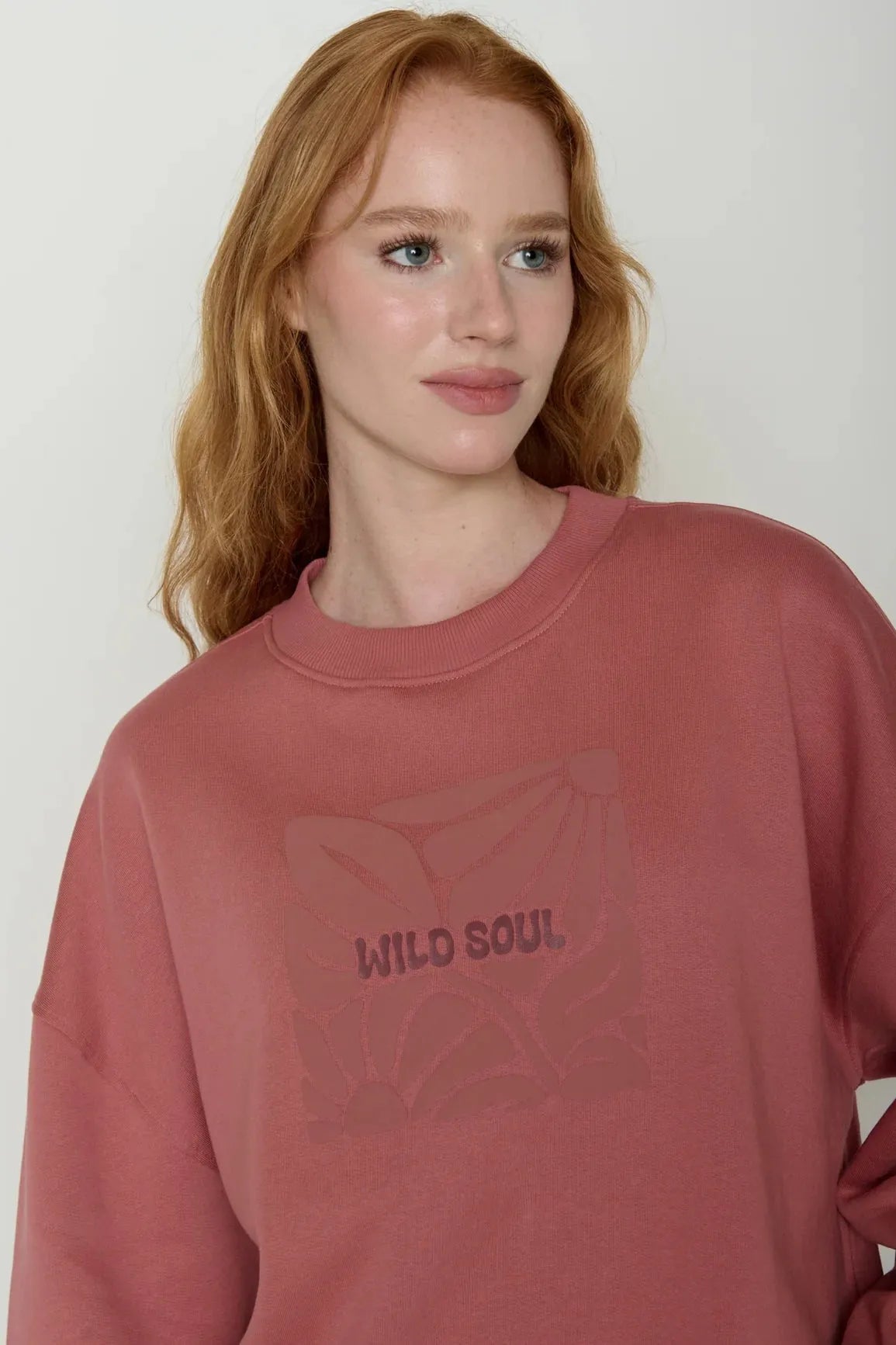 Greenbomb Wild Soul (Core/Pullover/GOTS) | Dark Rose