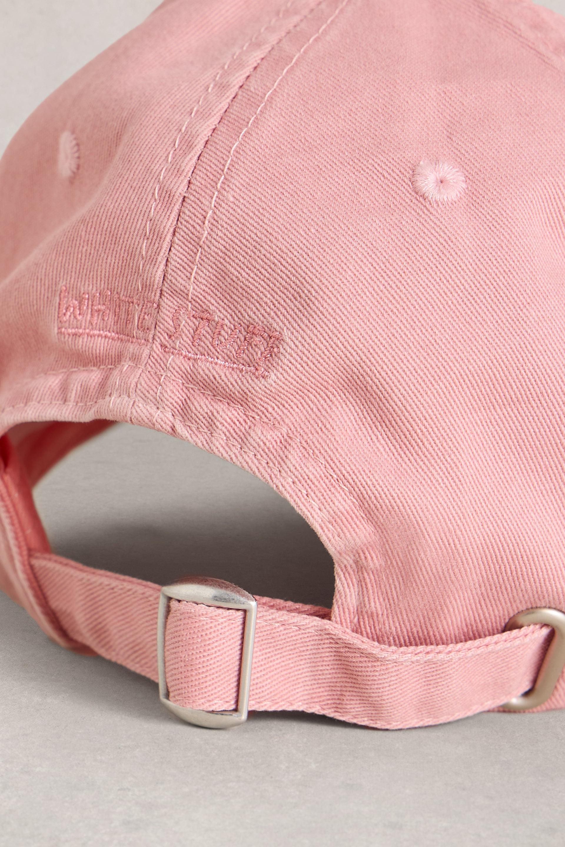 White Stuff Pink Cotton Baseball Cap