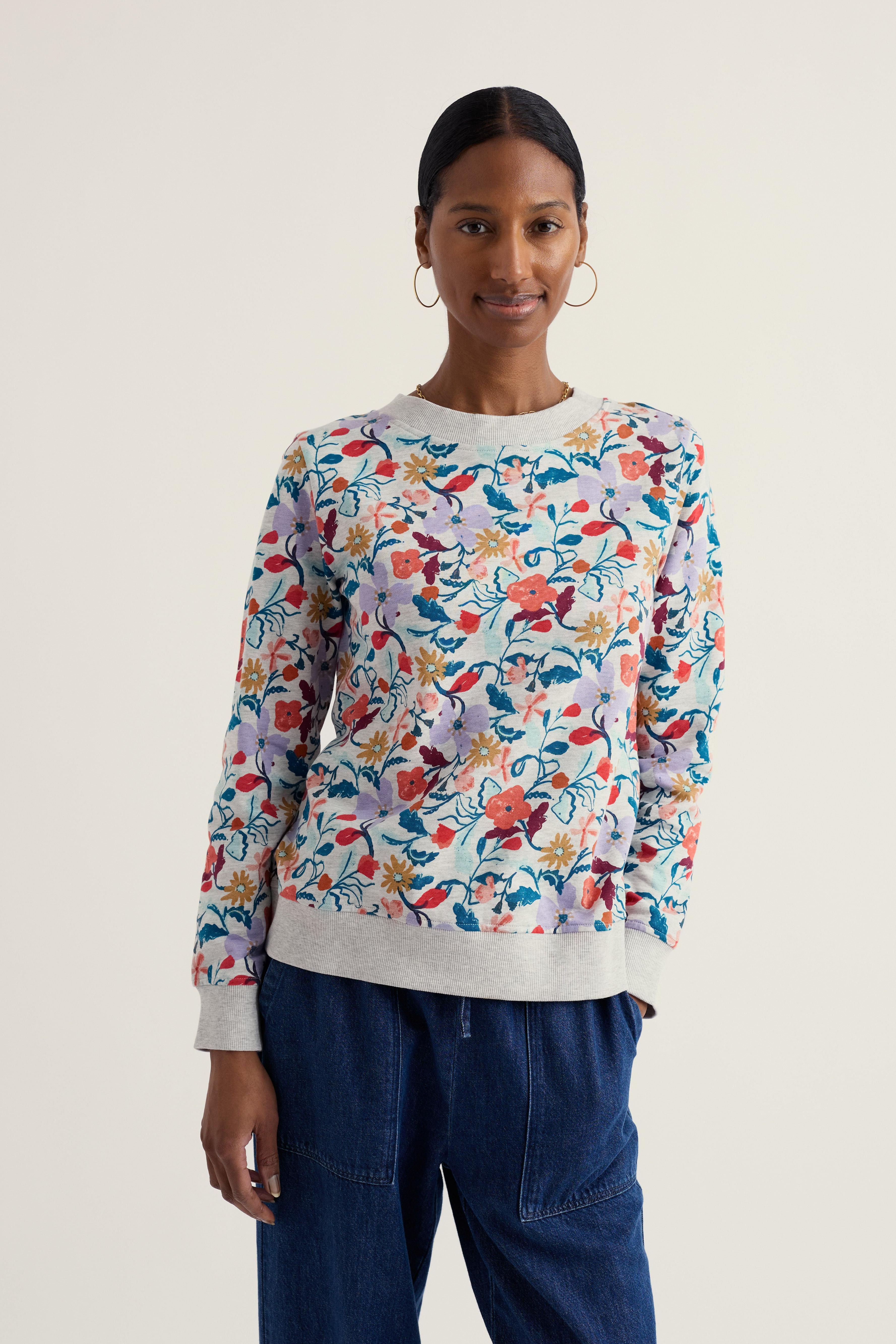 Seasalt Bright Wave Sweatshirt in Winding Meadow Mix