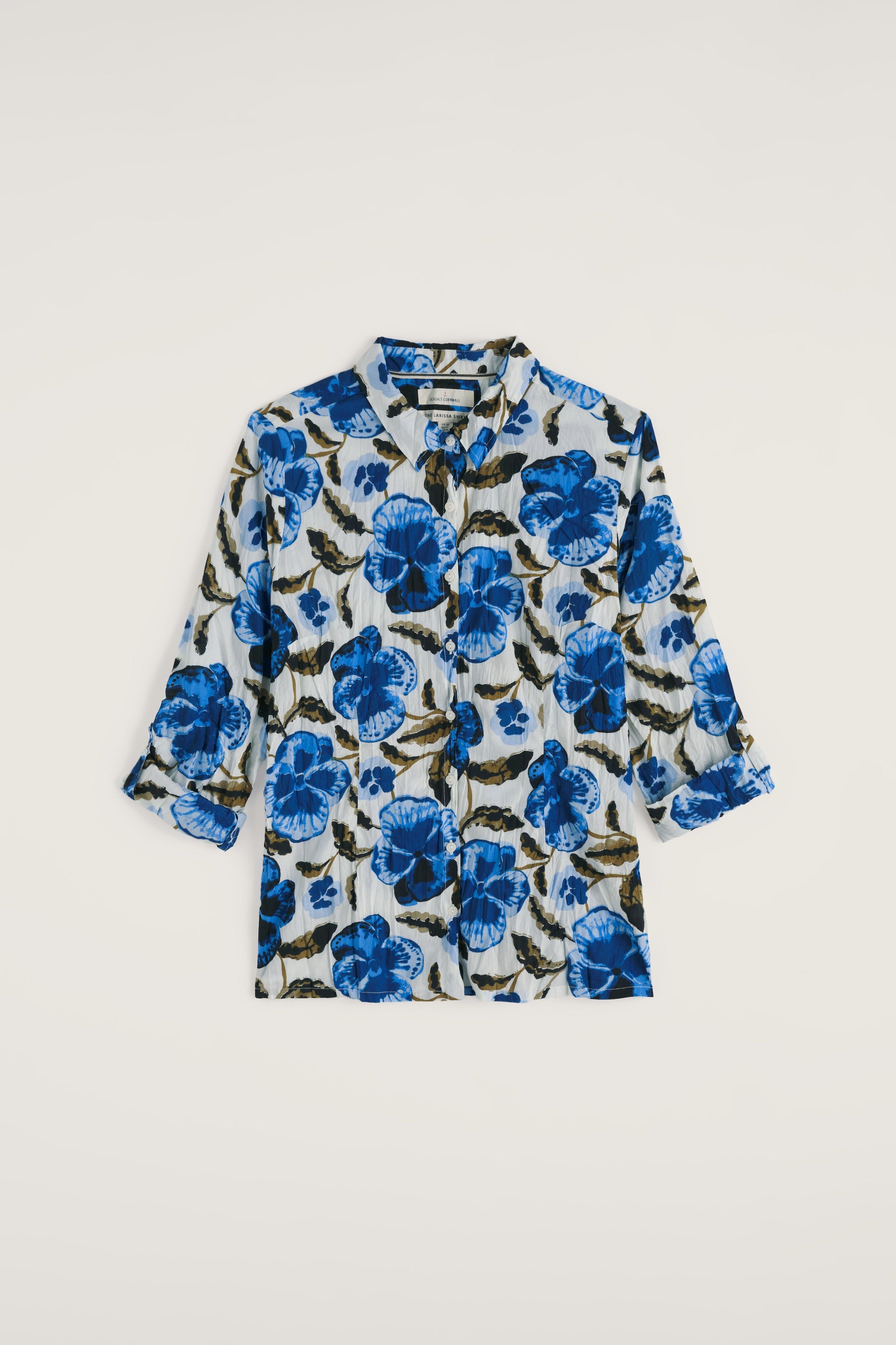 Seasalt Larissa Shirt in Spring Pansy Chalk