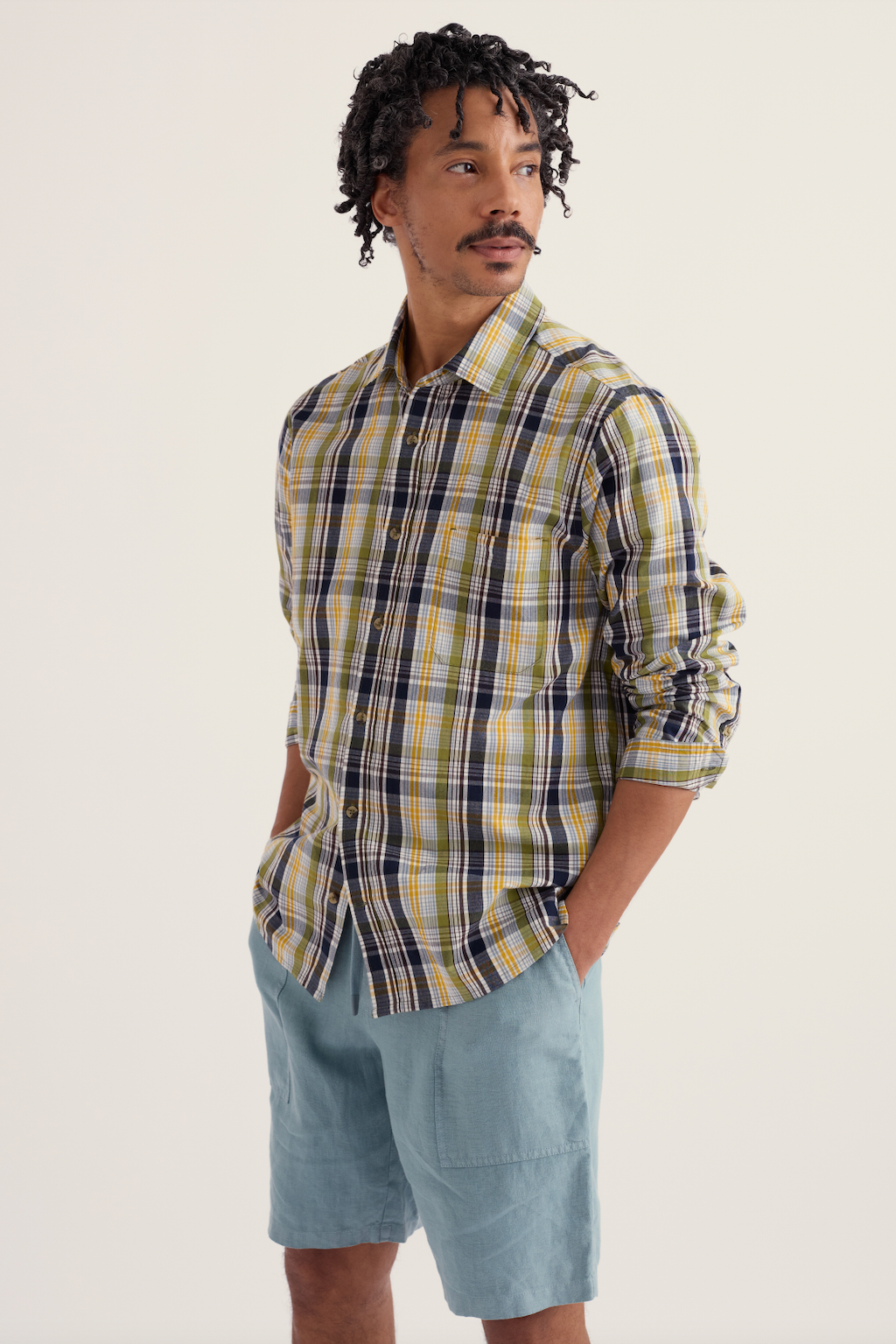 Seasalt Men's Banyan Shirt in Trevessow Multi