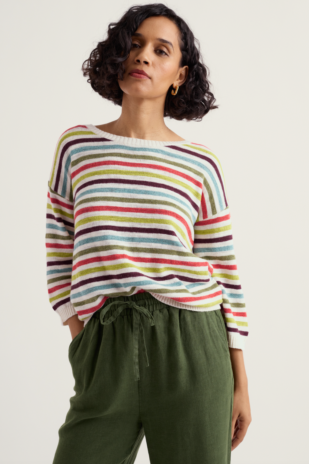 Seasalt Knavock Jumper in Mini Cornish Carnelian Multi