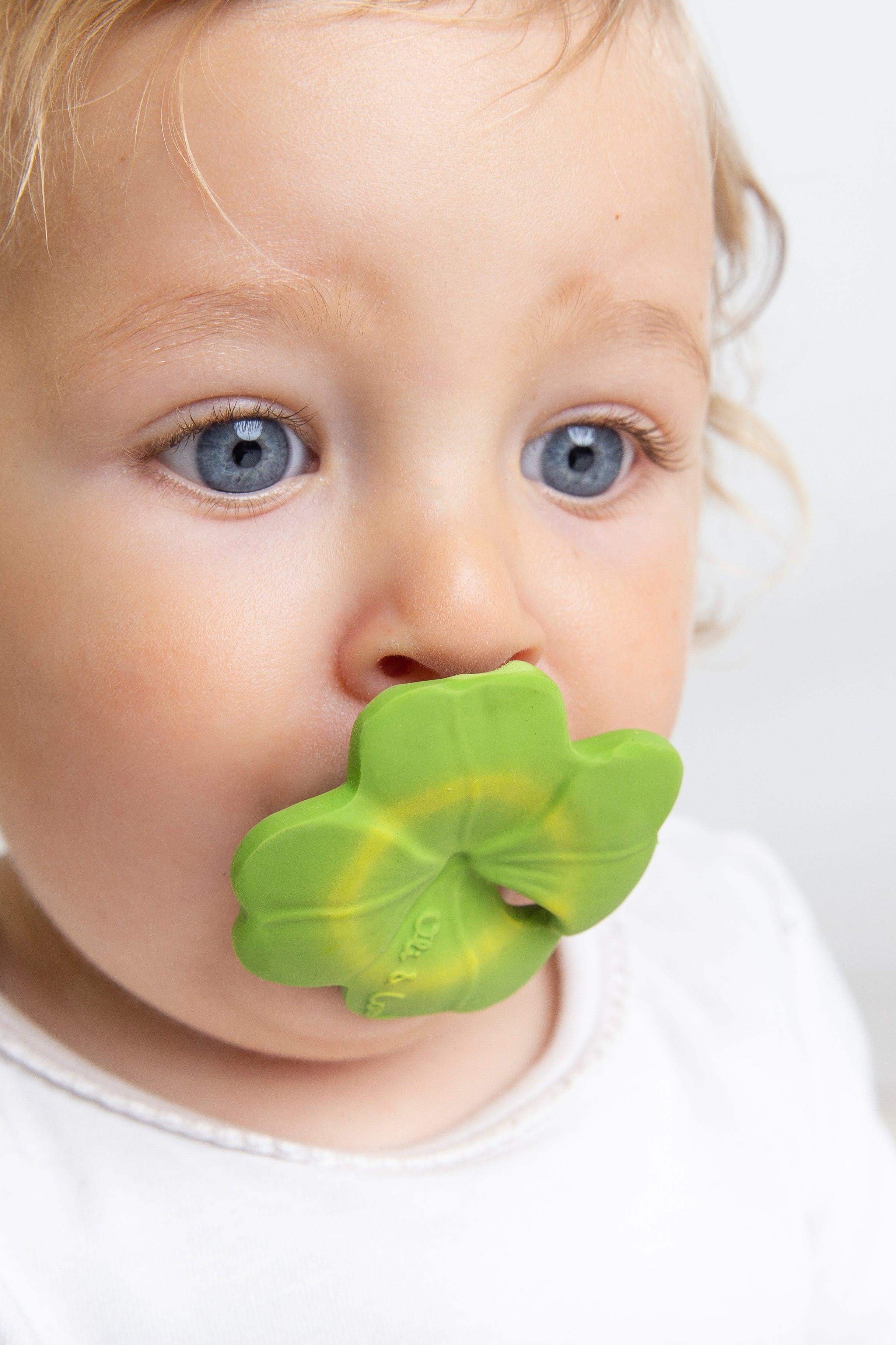 Oli & Carol Eli the Clover Natural Rubber Teether
