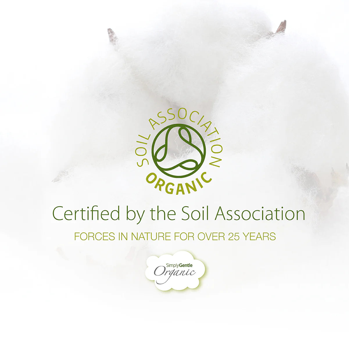 Logo of the Soil Association Organic certification on a white background with text about certification duration.