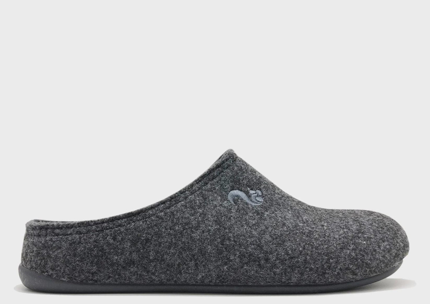 Thies 1856 ® Recycled PET Slipper Vegan Dark Grey