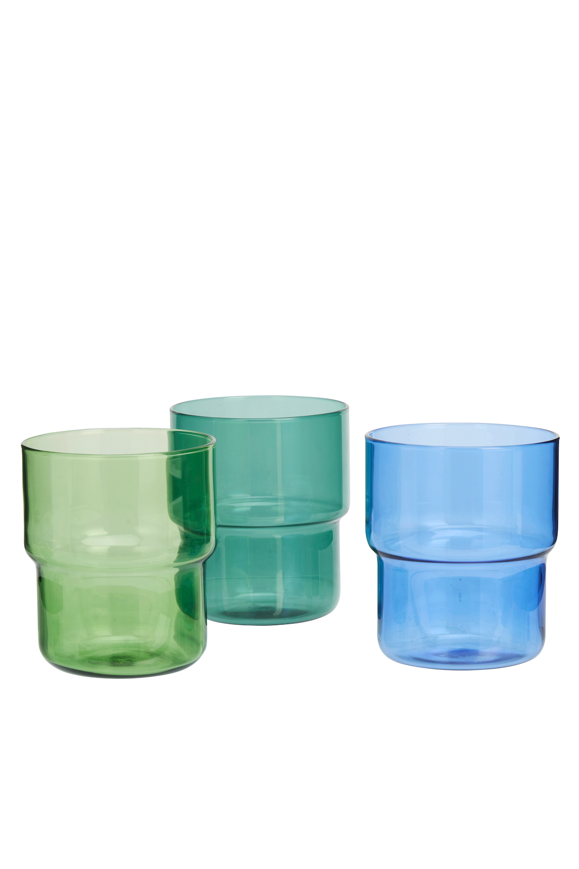 Madam Stoltz Coloured Drinking Glass