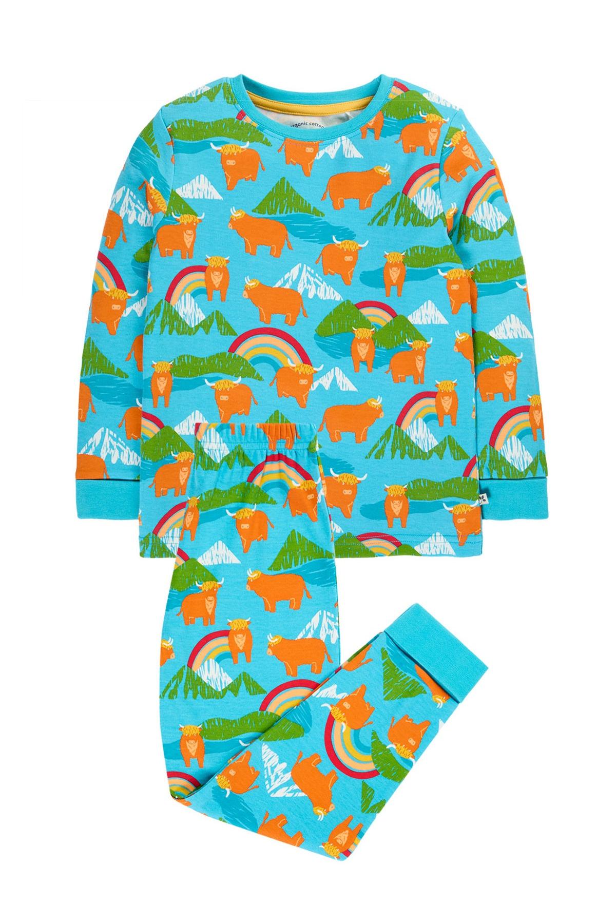 Frugi Sundown Pyjamas in Highland Coos