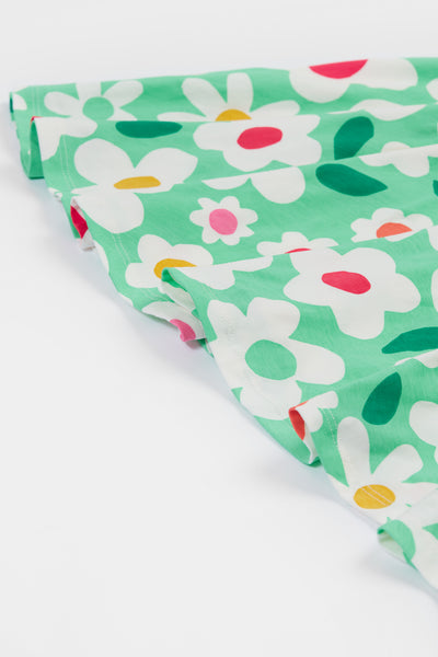 Frugi Spring Skater Dress in Daisy Field