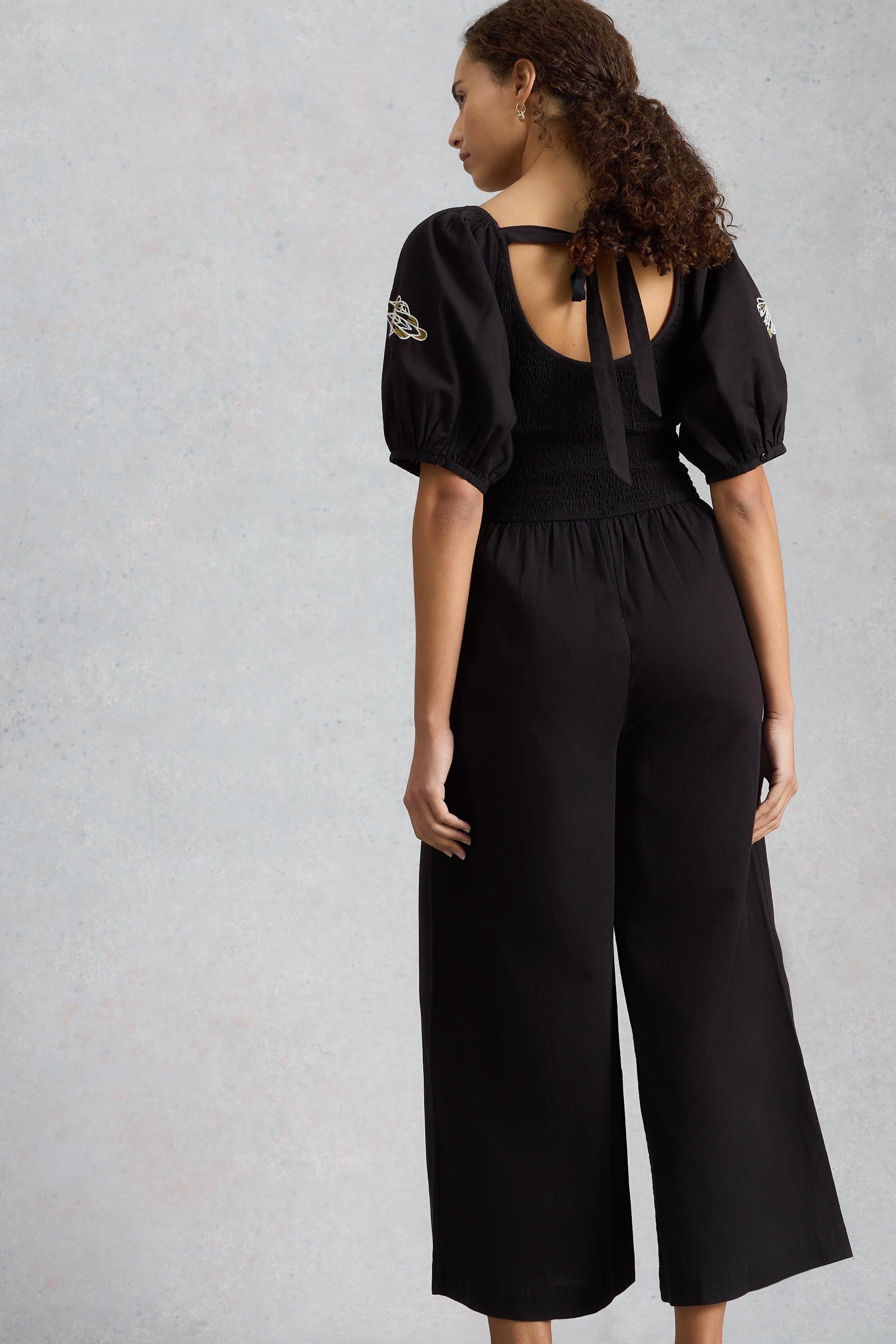 White Stuff Reese Pure Black Jumpsuit