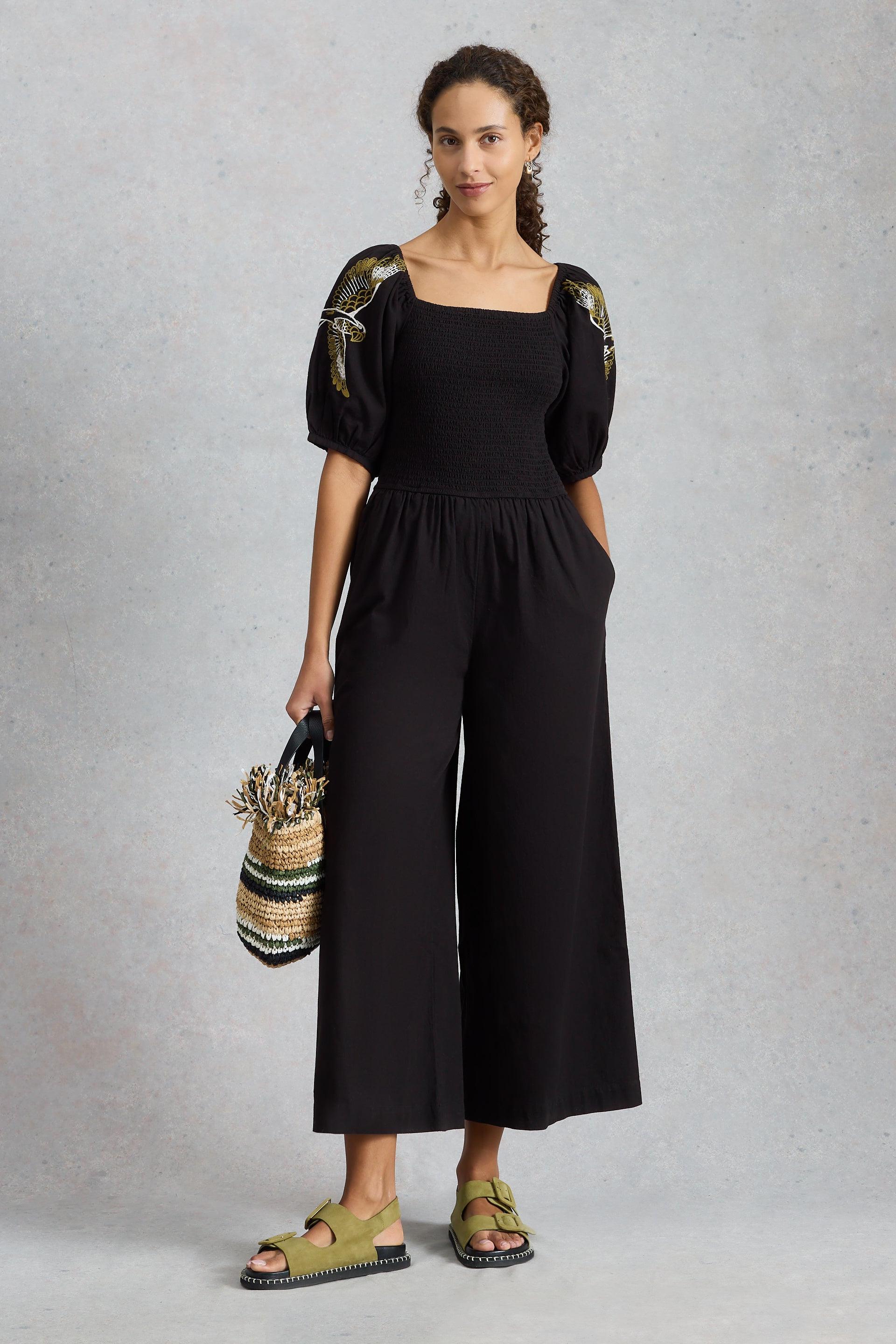 White Stuff Reese Pure Black Jumpsuit