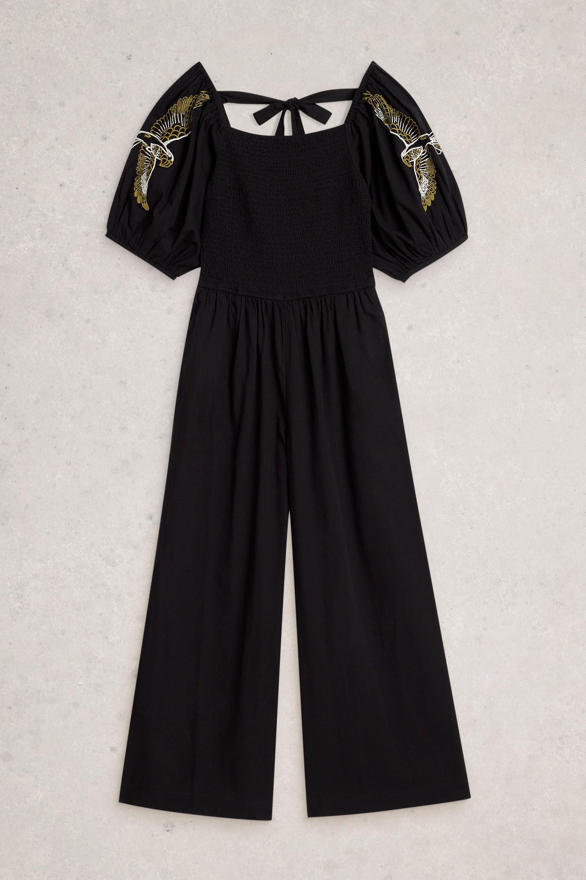 White Stuff Reese Pure Black Jumpsuit