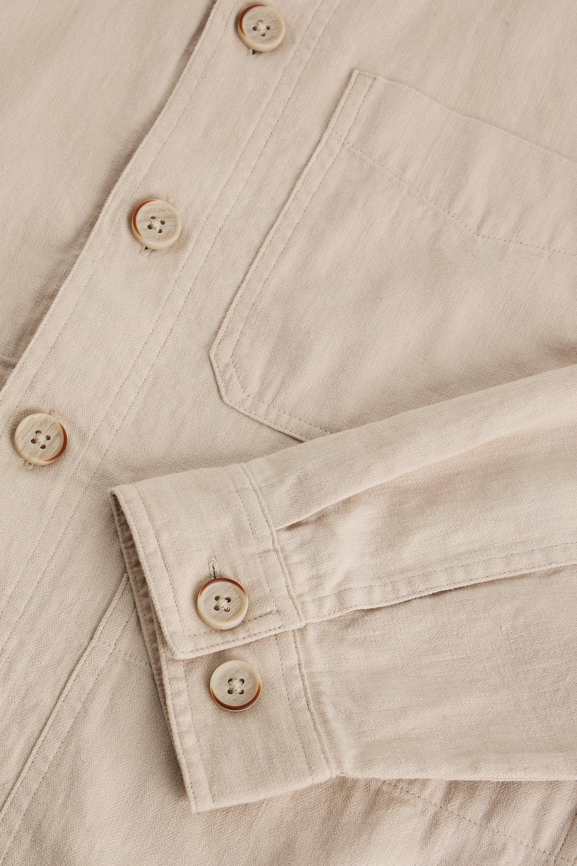 White Stuff Westgate Light Tan Linen Blend Jacket