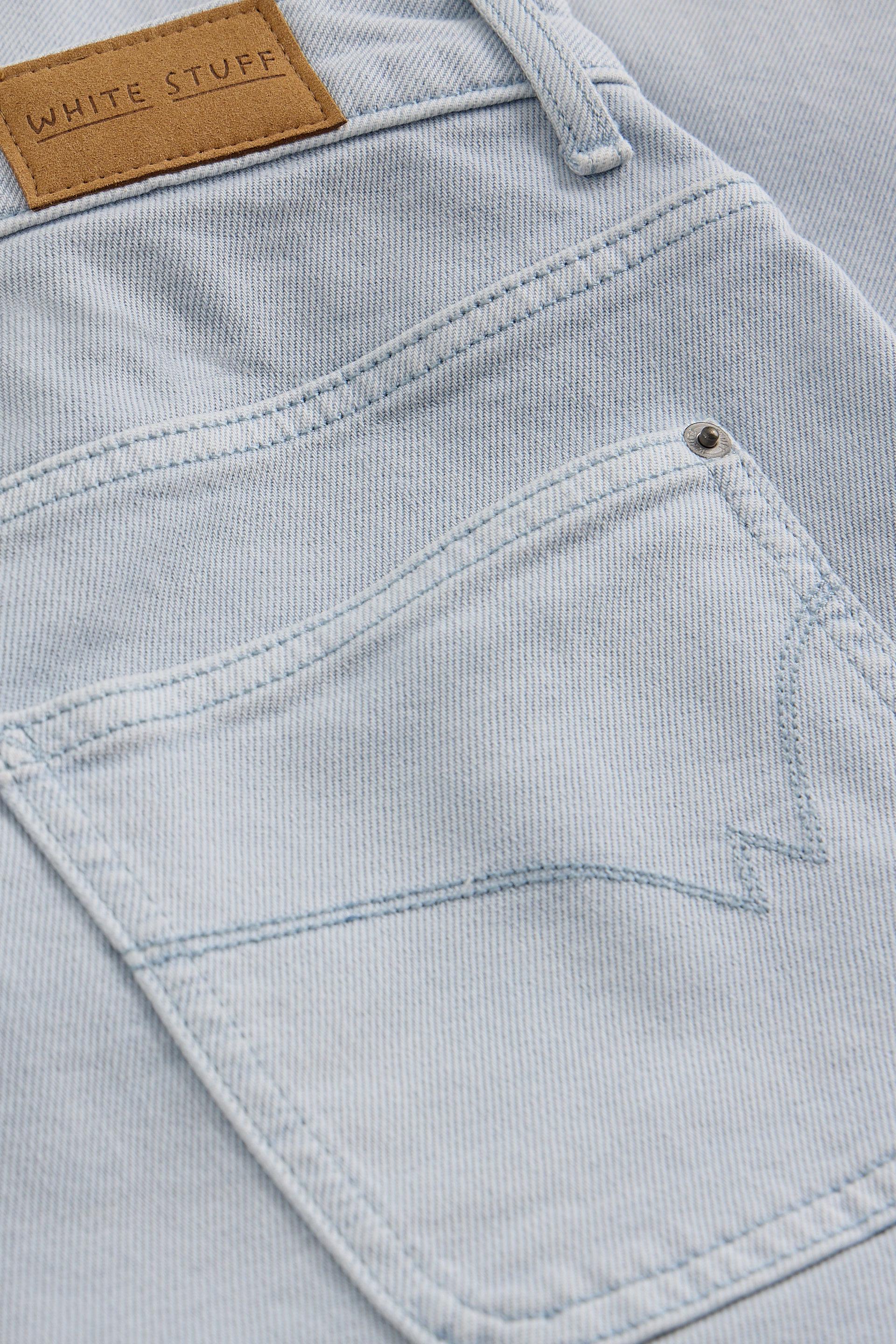 White Stuff Tia Wide Leg Crop Light Blue Jean