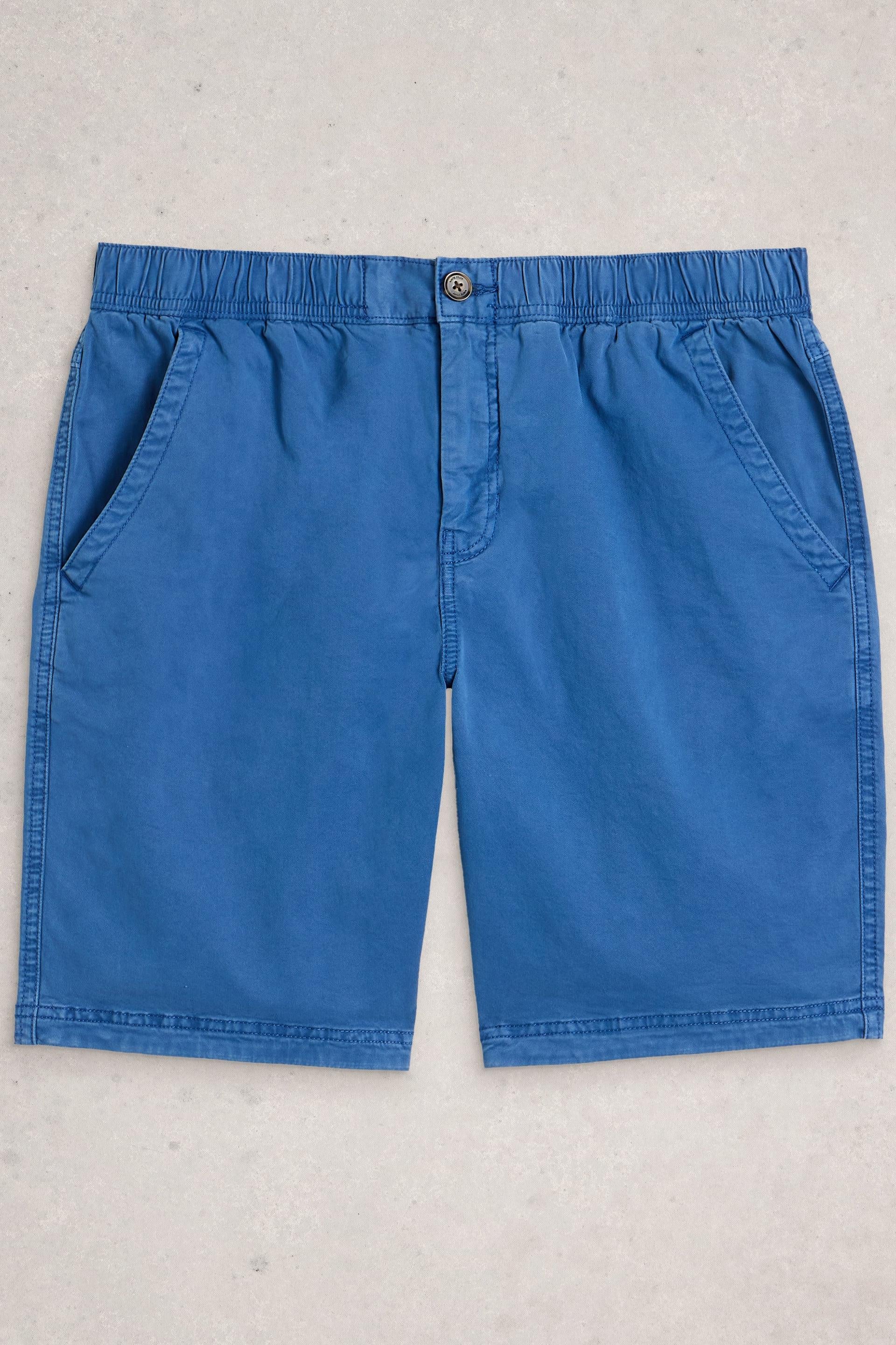 White Stuff Sutton Bright Blue Drawstring Shorts