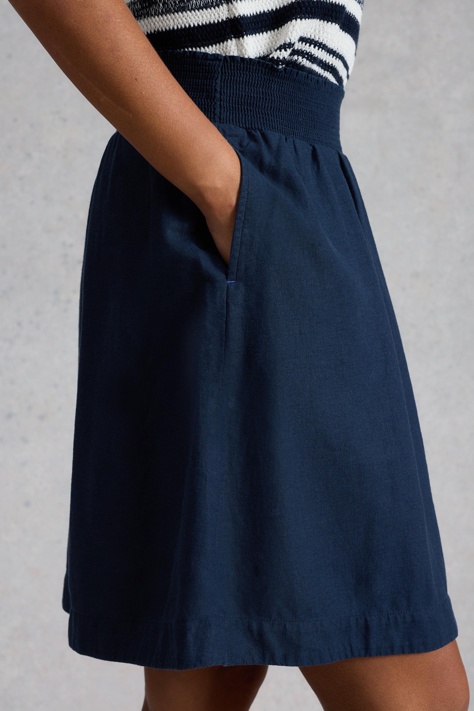 White Stuff Sheila Linen Blend Skirt