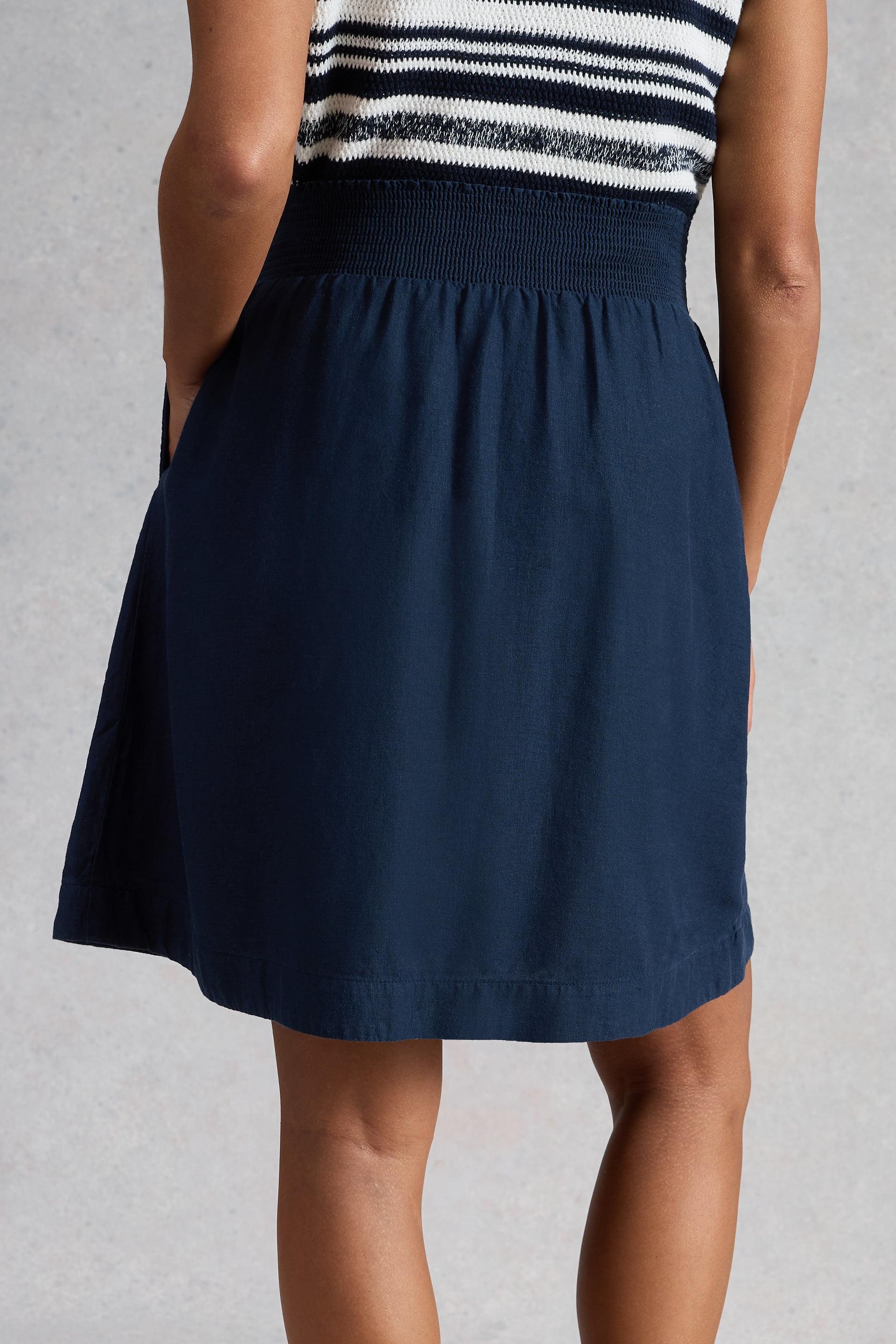 White Stuff Sheila Linen Blend Skirt