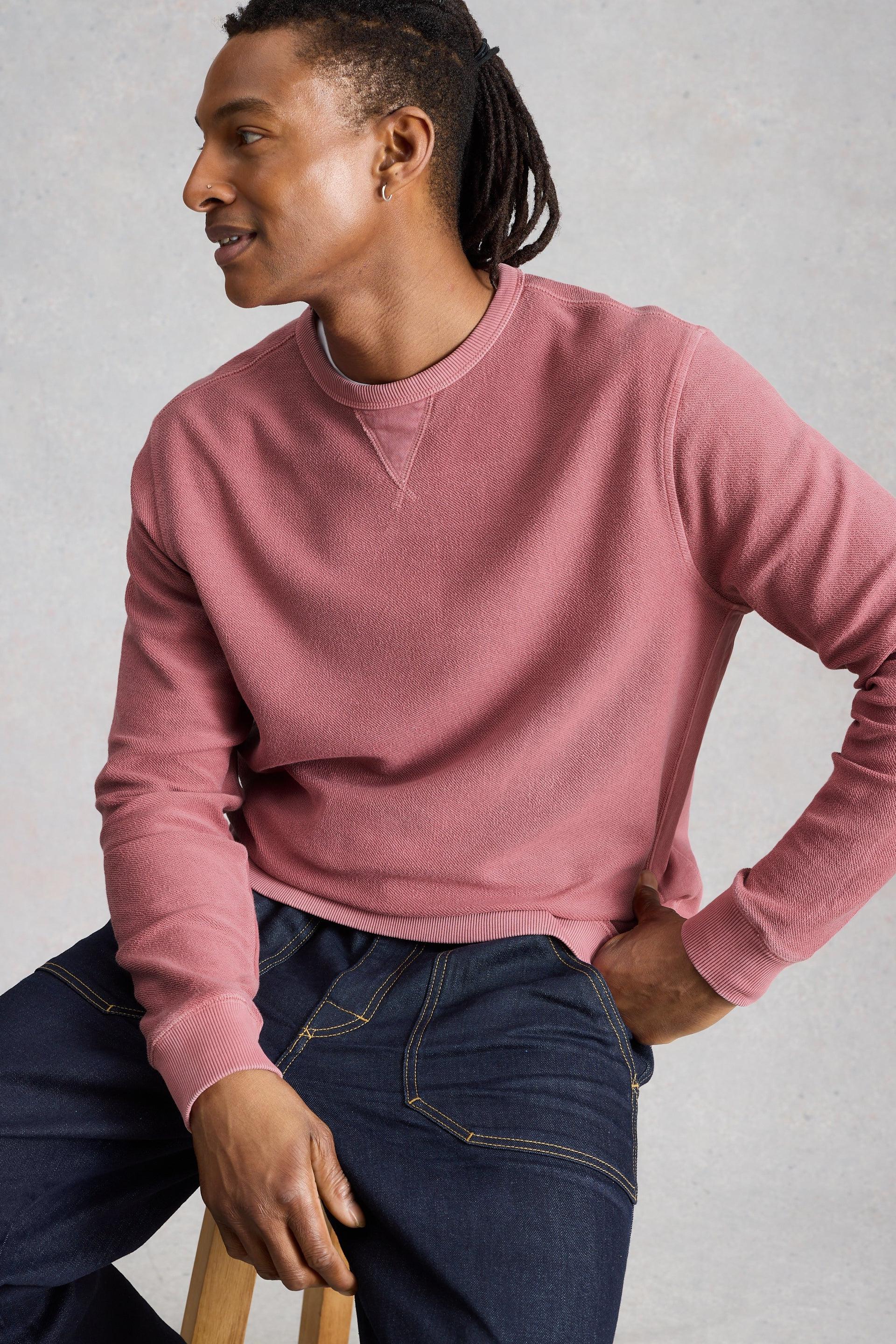 White Stuff Sidmouth Lgt Pink Crew Jumper