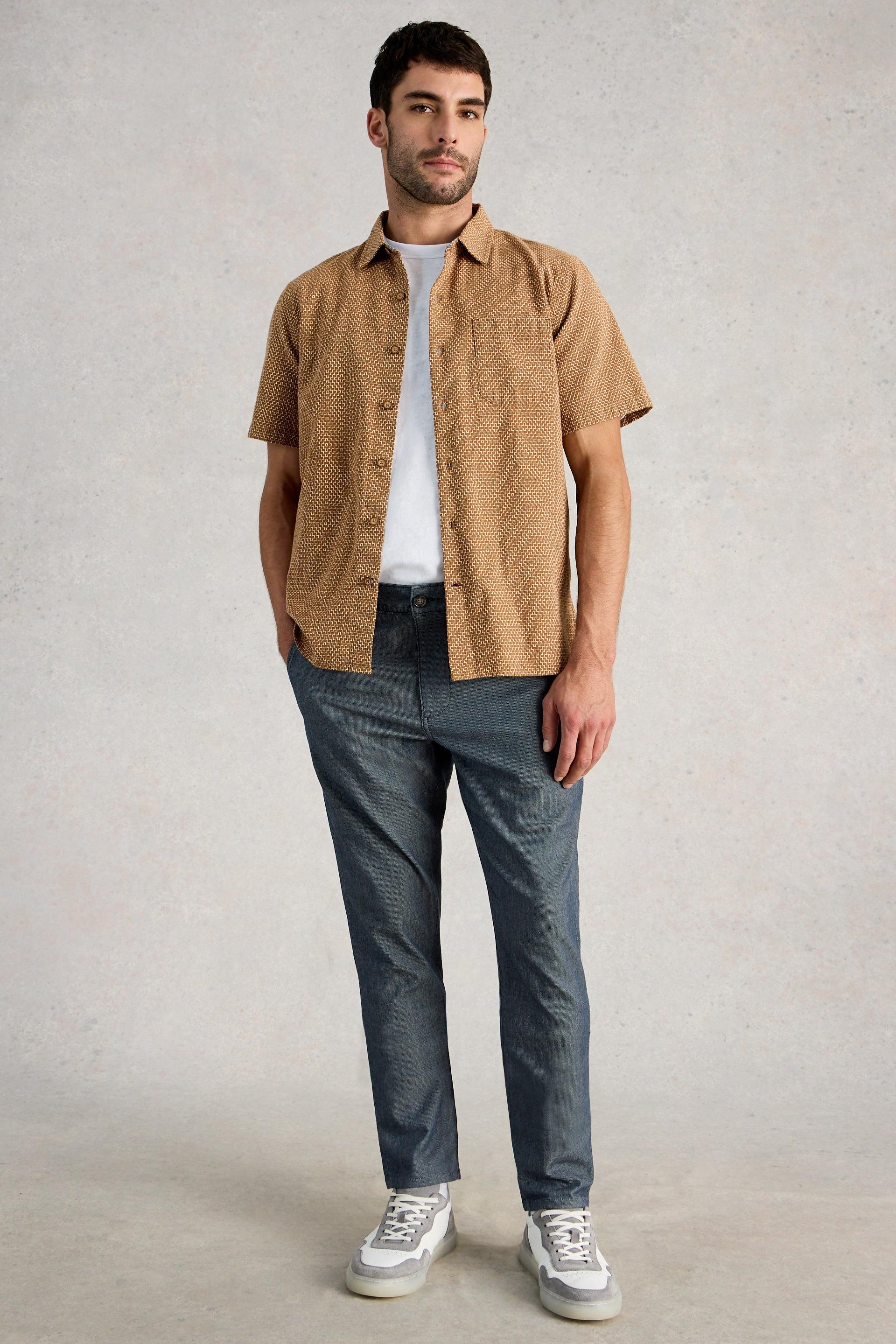 White Stuff Stripe Denim Mlt Drawstring Chino