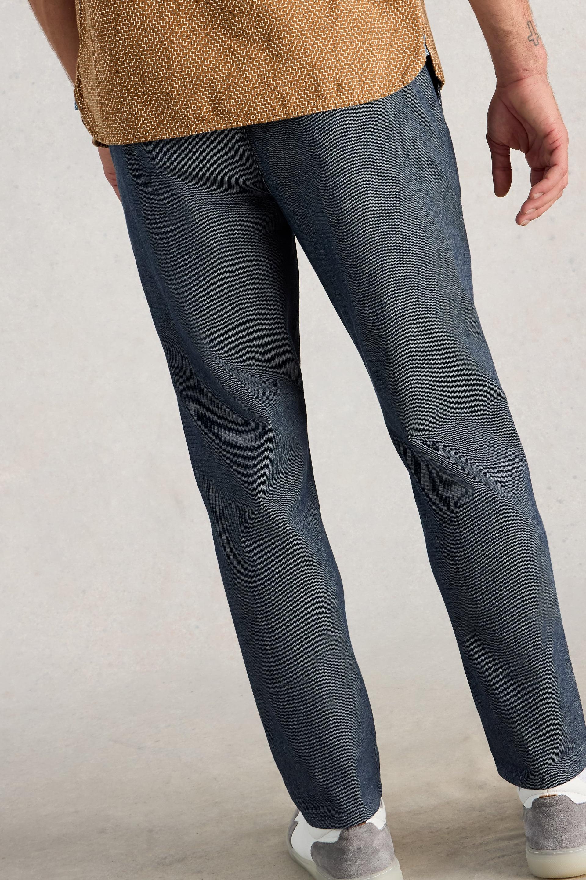 White Stuff Stripe Denim Mlt Drawstring Chino