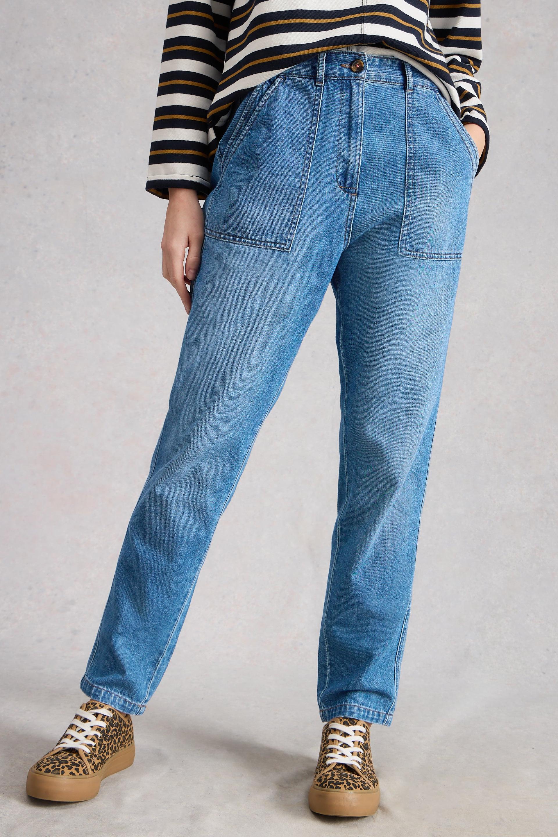 White Stuff Twister Mid Denim Jeans