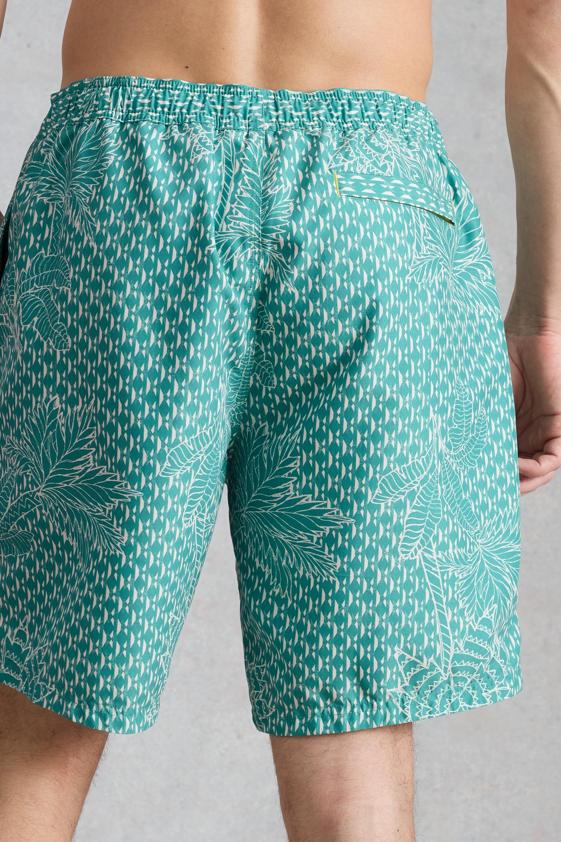 White Stuff Ventnor Palm Geo Swimshort