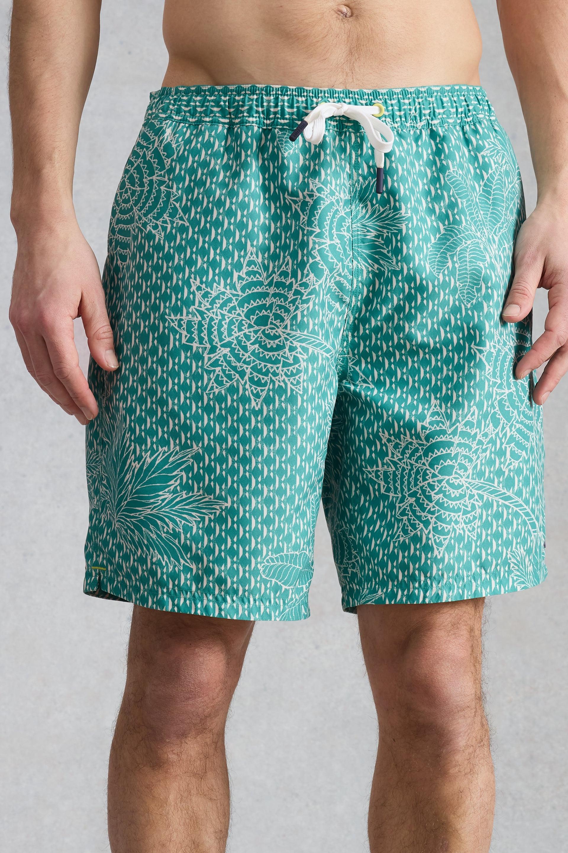 White Stuff Ventnor Palm Geo Swimshort