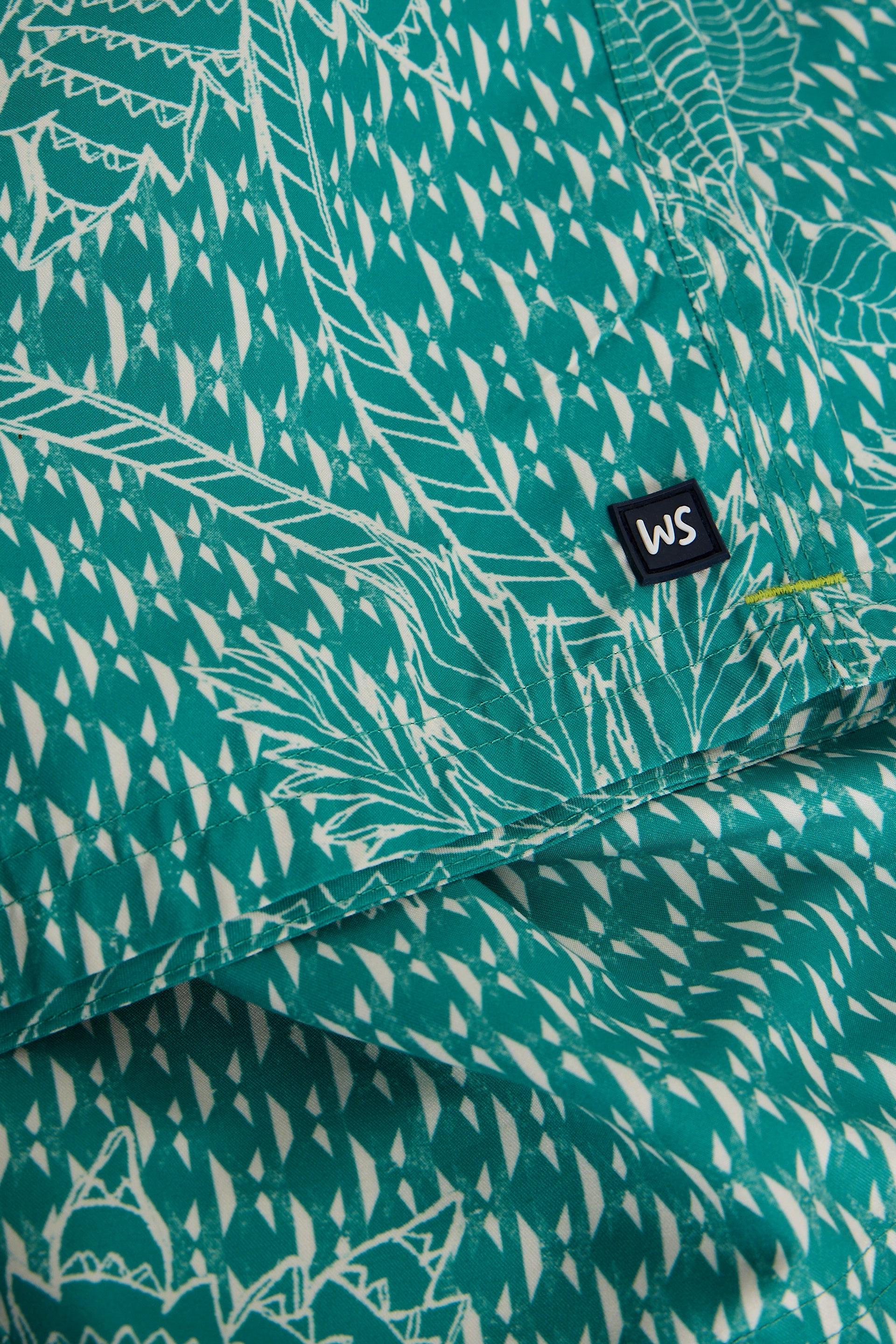 White Stuff Ventnor Palm Geo Swimshort