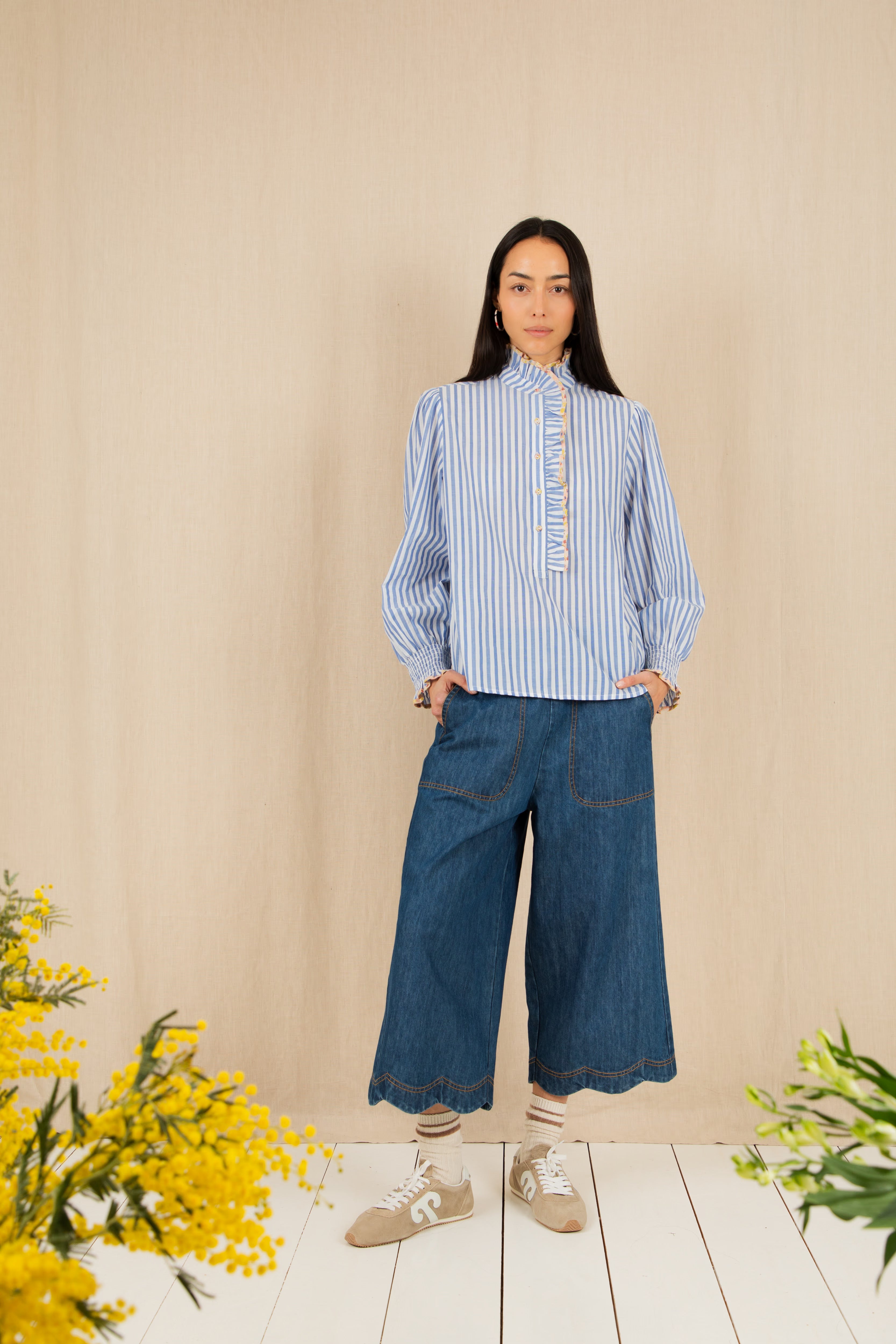 Bonté Aide Trouser Mid Wash Denim