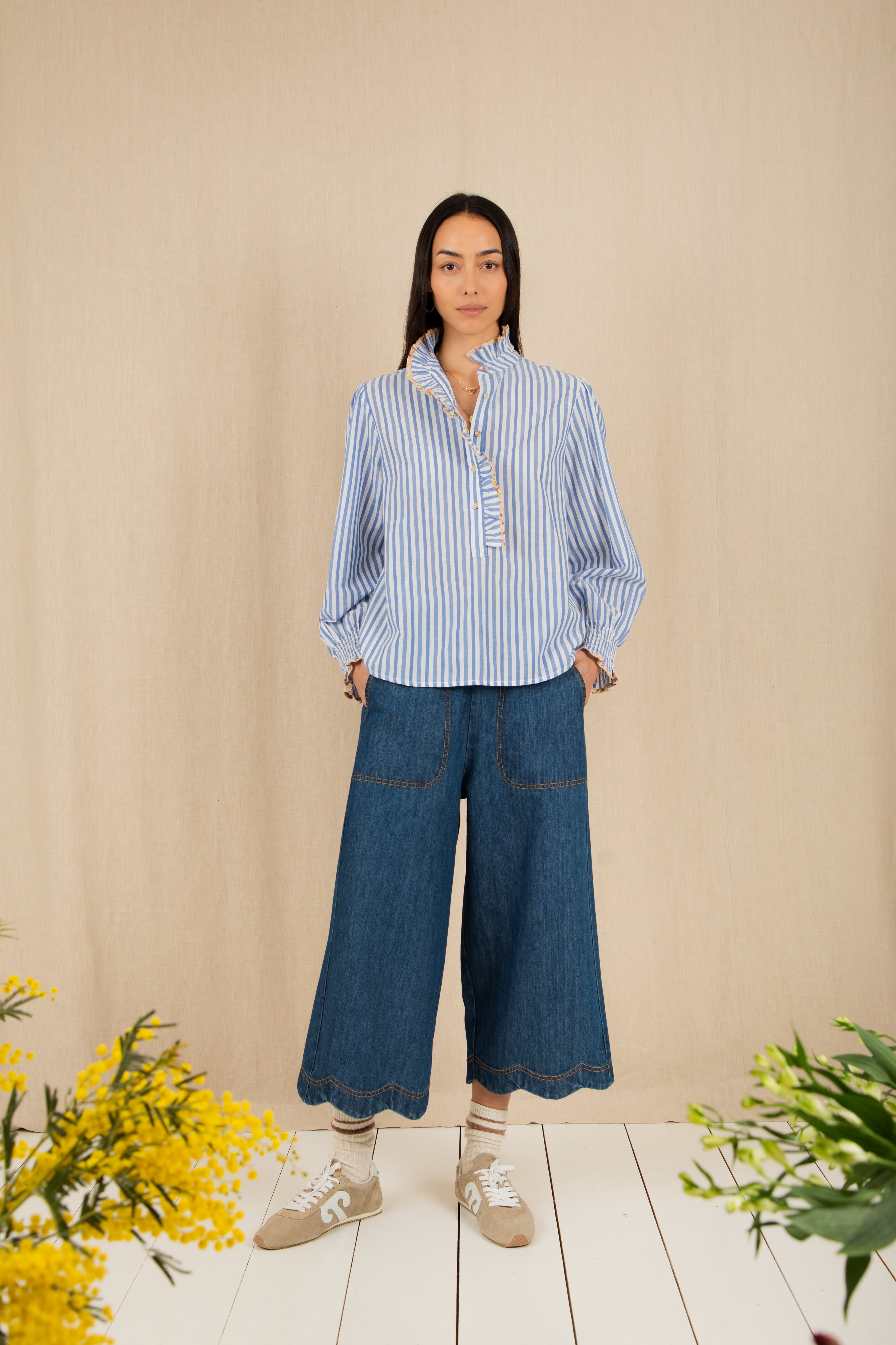 Bonté Aide Trouser Mid Wash Denim