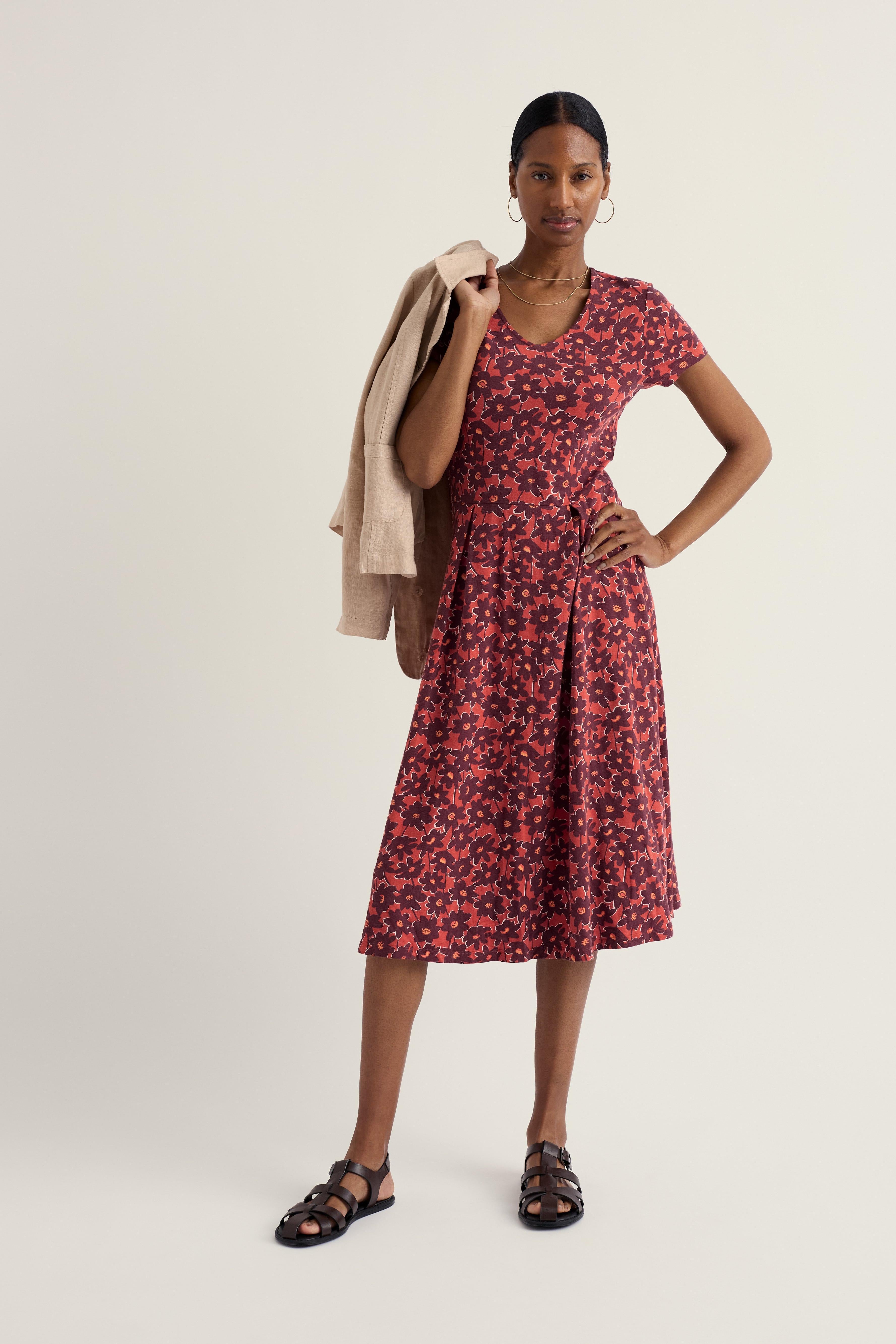 Seasalt Pier View Dress in Inked Cosmos Masala