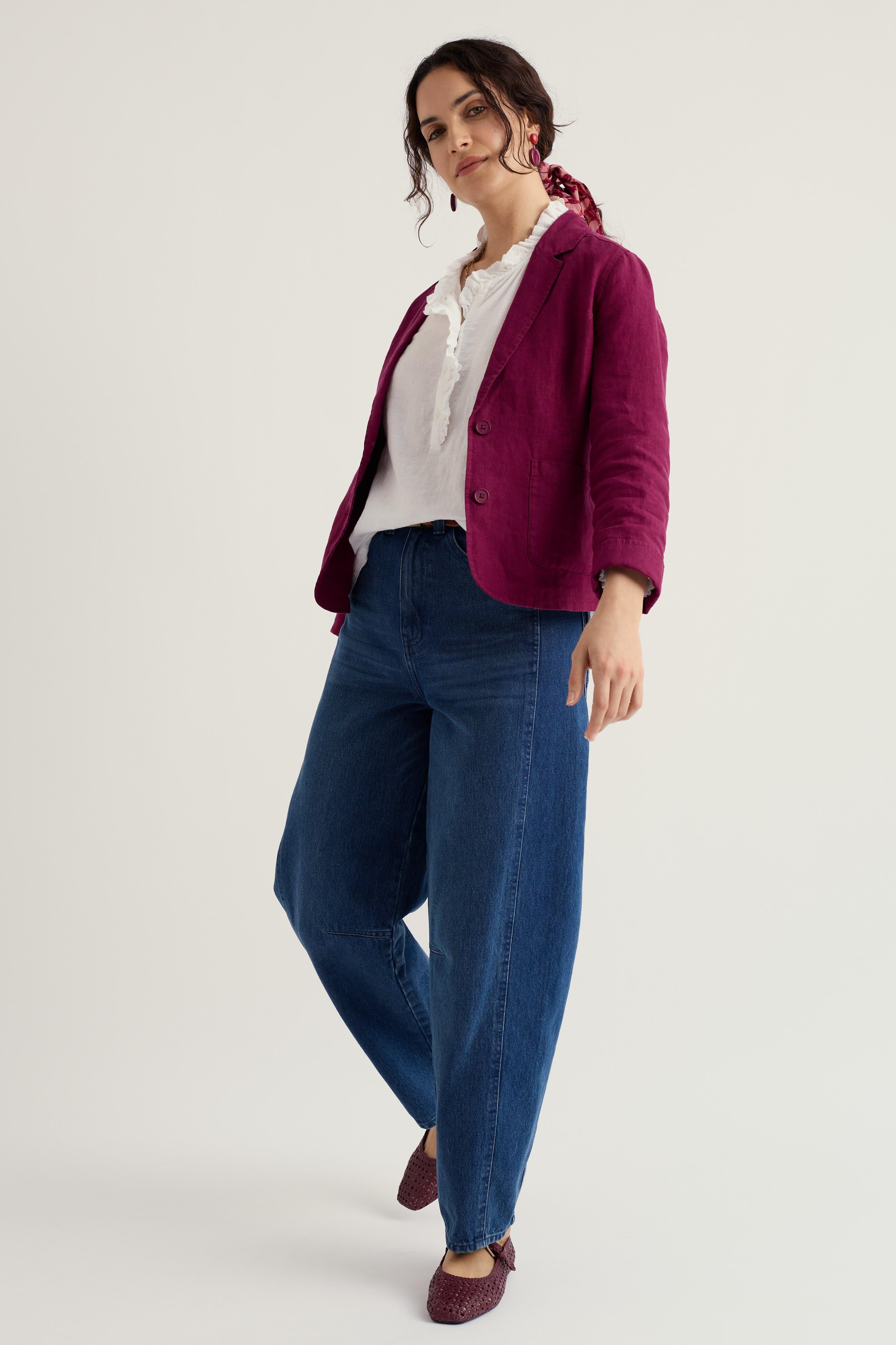 Seasalt Blinker Blazer in Dark Freesia