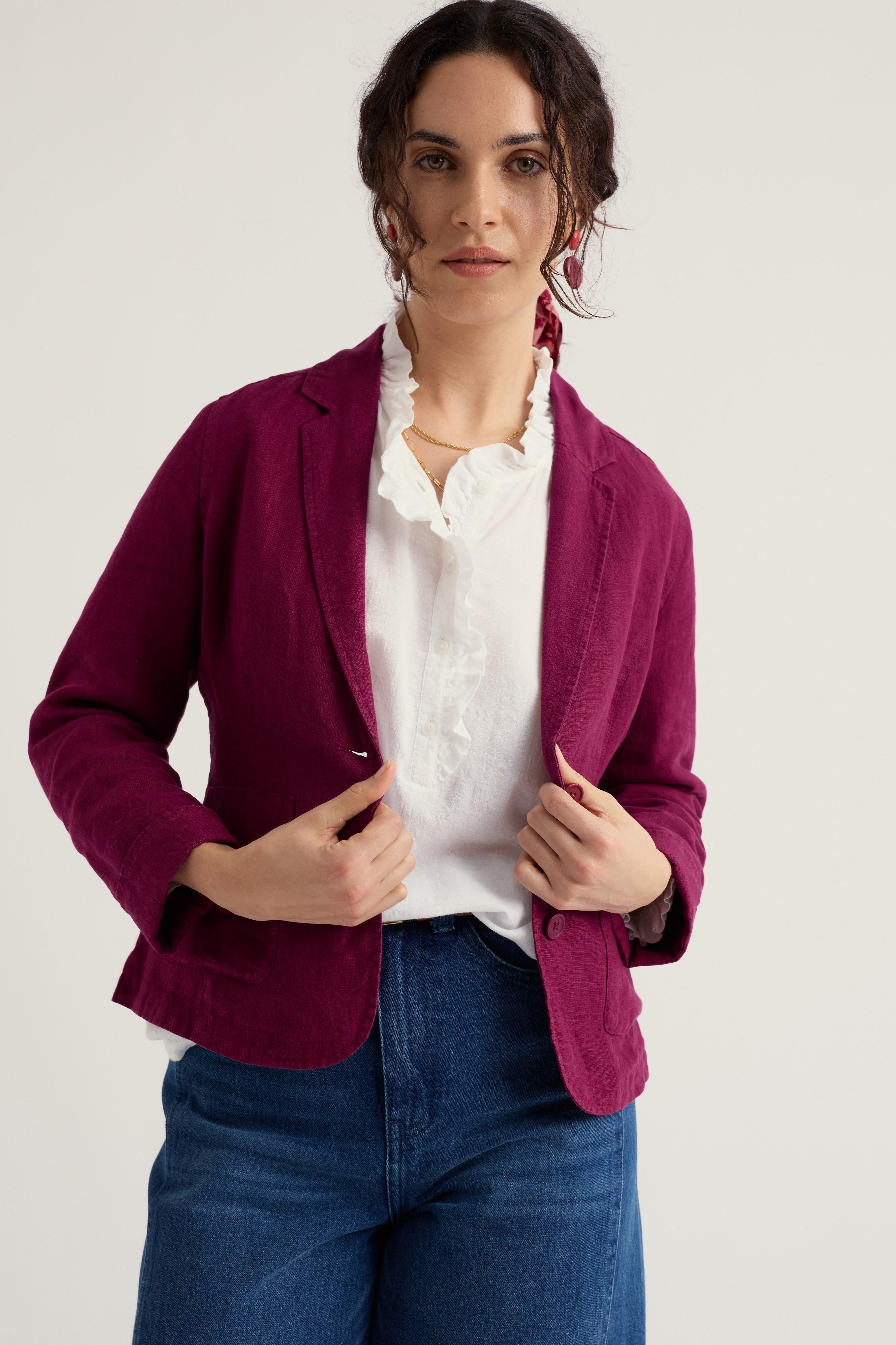 Seasalt Blinker Blazer in Dark Freesia