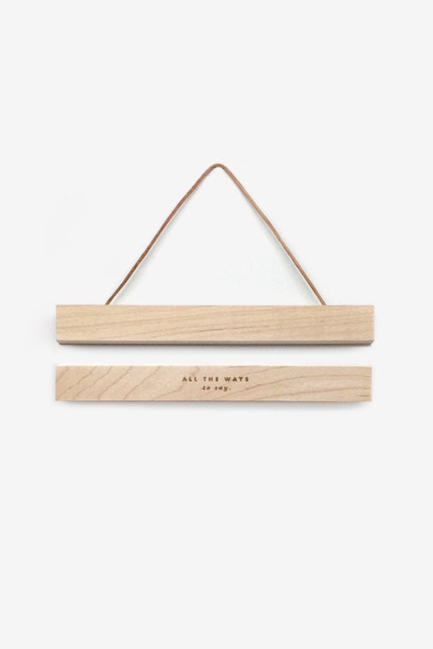 All The Way To Say Wooden Magnetic Hanger-Homeware-Ohh! By Gum - Shop Sustainable