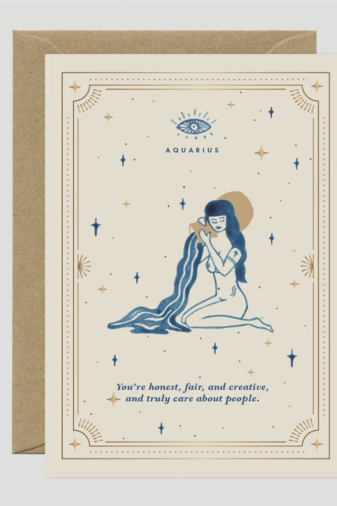 All The Ways To Say Gold Aquarius Greeting Cards-Gifts-Ohh! By Gum - Shop Sustainable