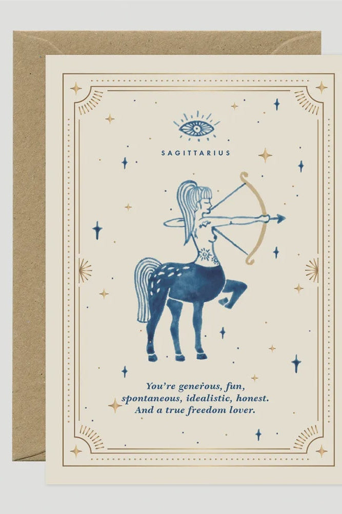 All The Ways To Say Gold Sagittarius Greeting Cards-Gifts-Ohh! By Gum - Shop Sustainable