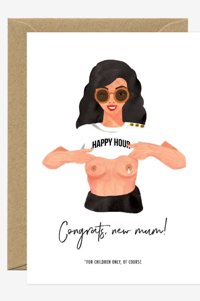 All The Ways To Say New Mum Happy Hour Greeting Card-Gifts-Ohh! By Gum - Shop Sustainable