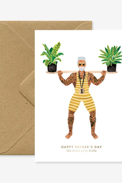 All The Ways To Say Strong Green Fathers Day Greeting Card-Gifts-Ohh! By Gum - Shop Sustainable