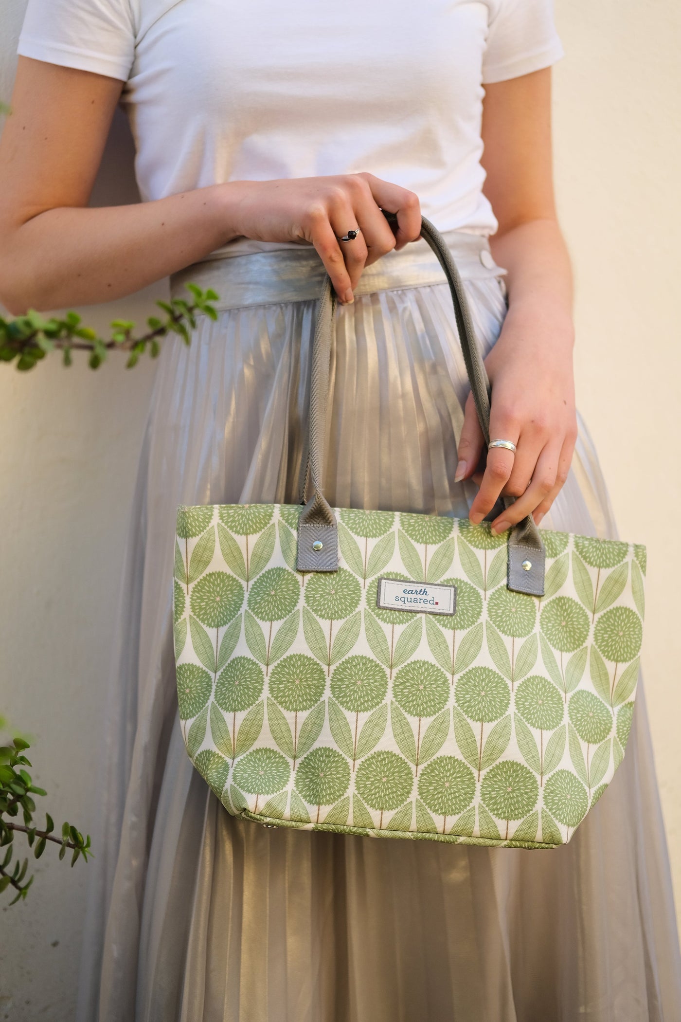 Earth Squared Spring Oil Cloth Tote bag-Accessories-Ohh! By Gum - Shop Sustainable