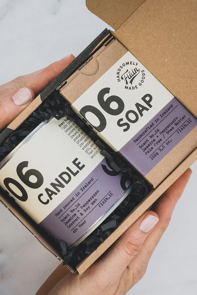 Fiáin Candle & Soap Gift Set | Peppercorn Large-Gifts-Ohh! By Gum - Shop Sustainable