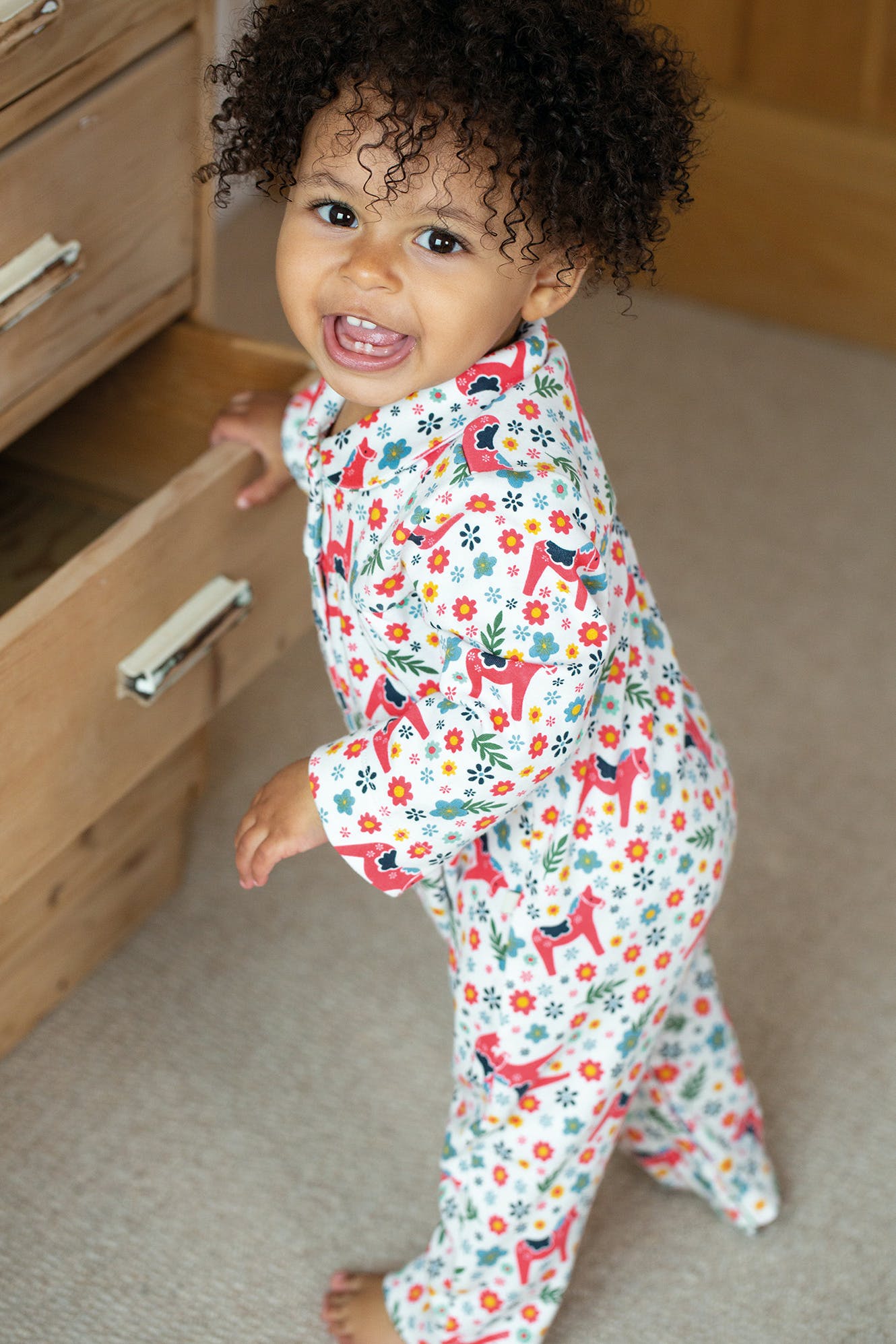 Frugi Clementine Romper in Dala Ditsy-Kids-Ohh! By Gum - Shop Sustainable